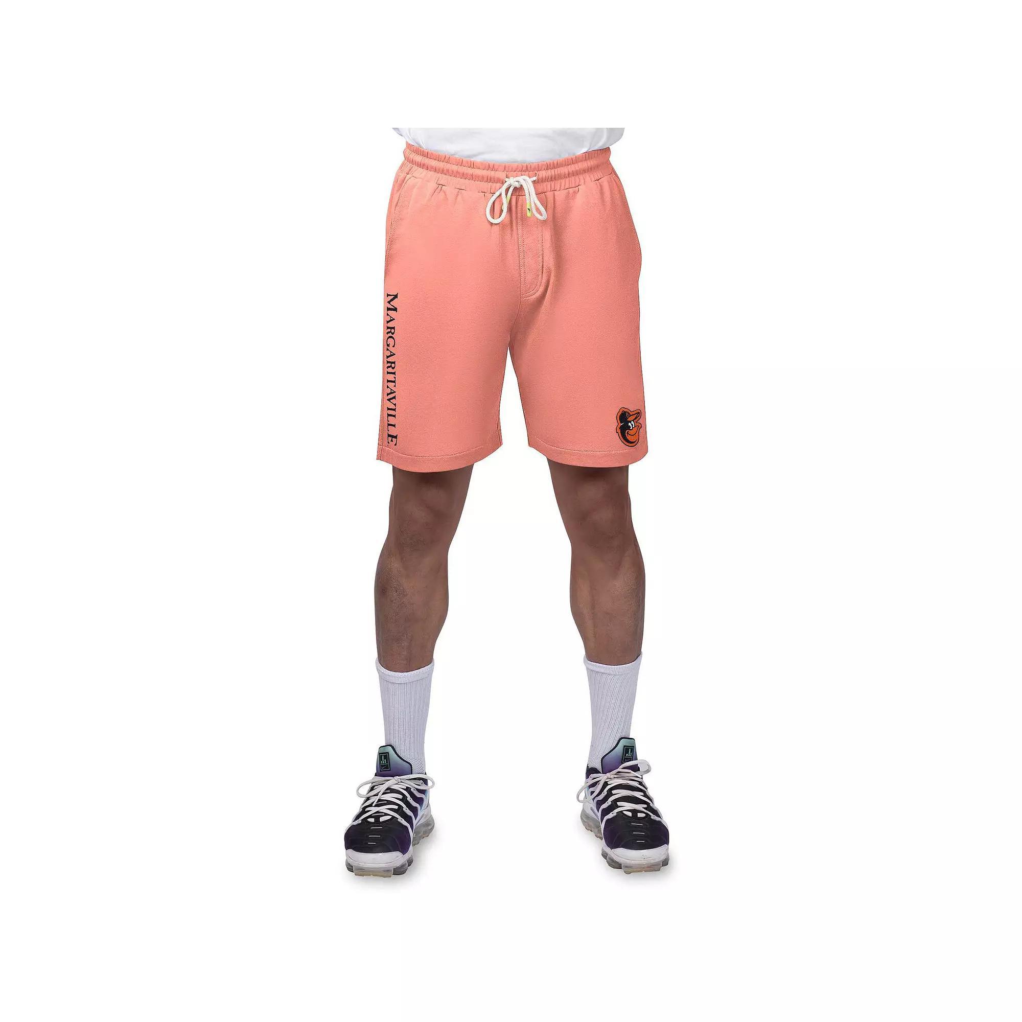 Men's Margaritaville Light Blue New York Yankees Peached French Terry Shorts, Size: 2XL Product Image
