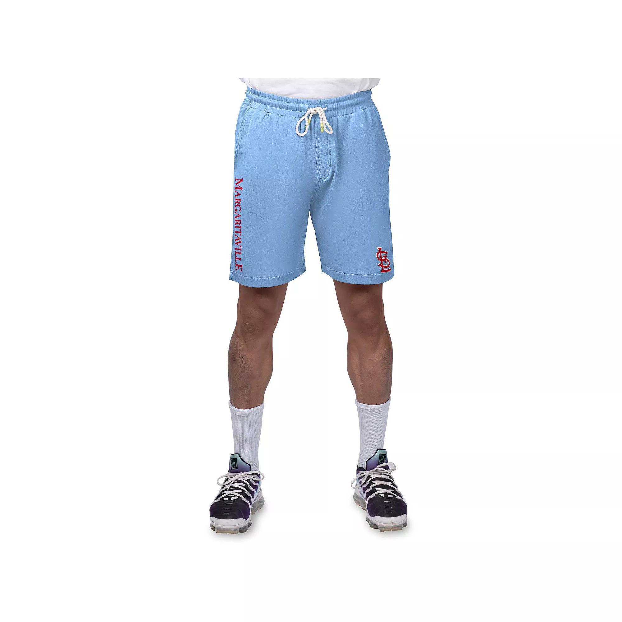 Men's Margaritaville Light Blue Los Angeles Dodgers Peached French Terry Shorts, Size: XL Product Image