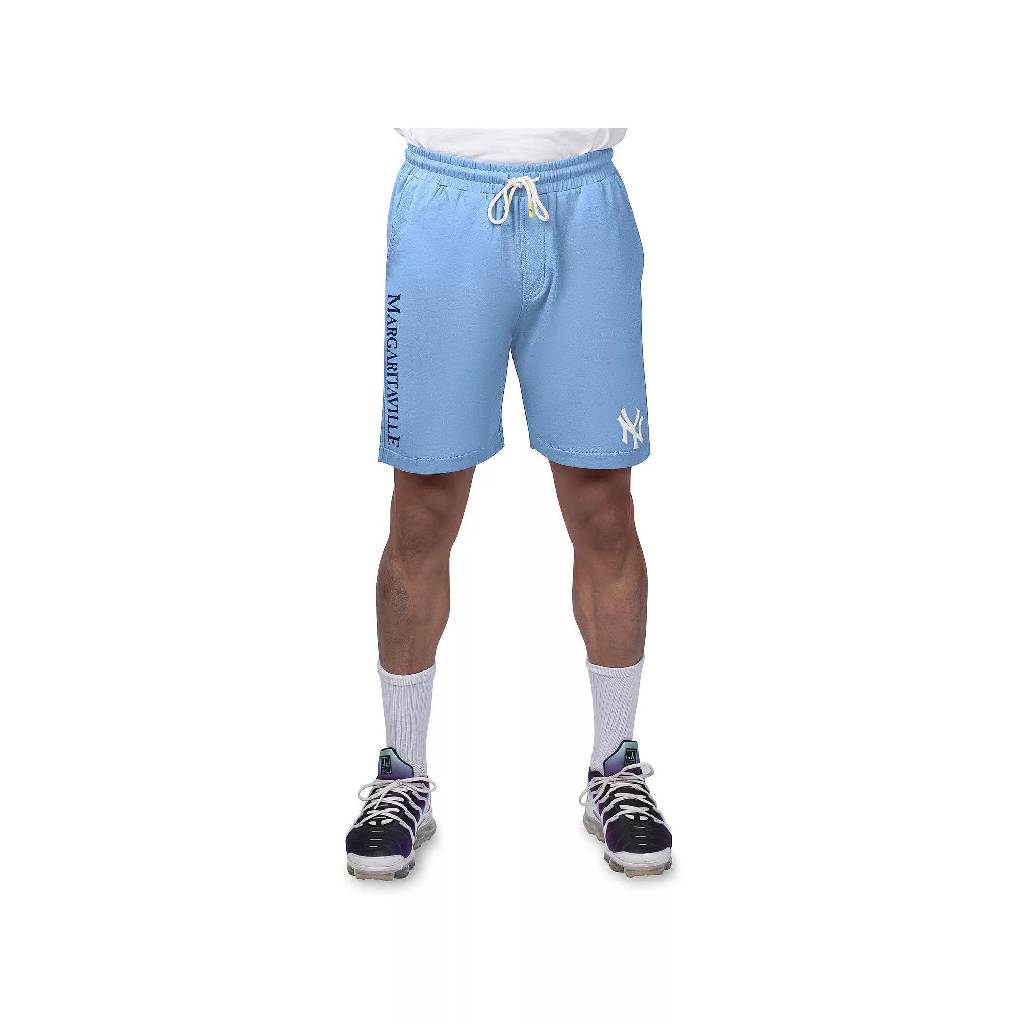 Men's Margaritaville Light Blue Los Angeles Dodgers Peached French Terry Shorts, Size: XL Product Image