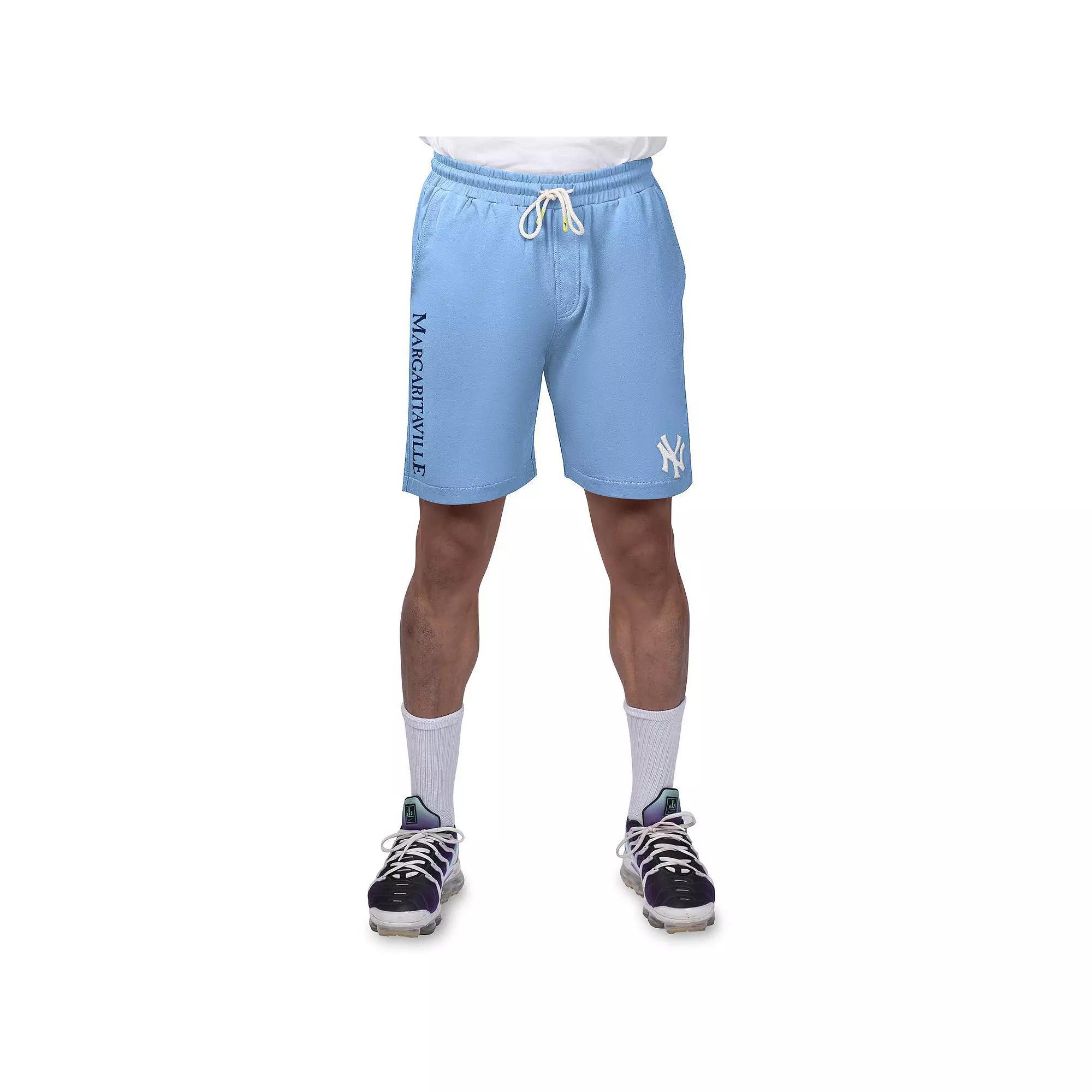 Men's Margaritaville Light Blue Los Angeles Dodgers Peached French Terry Shorts, Size: XL Product Image