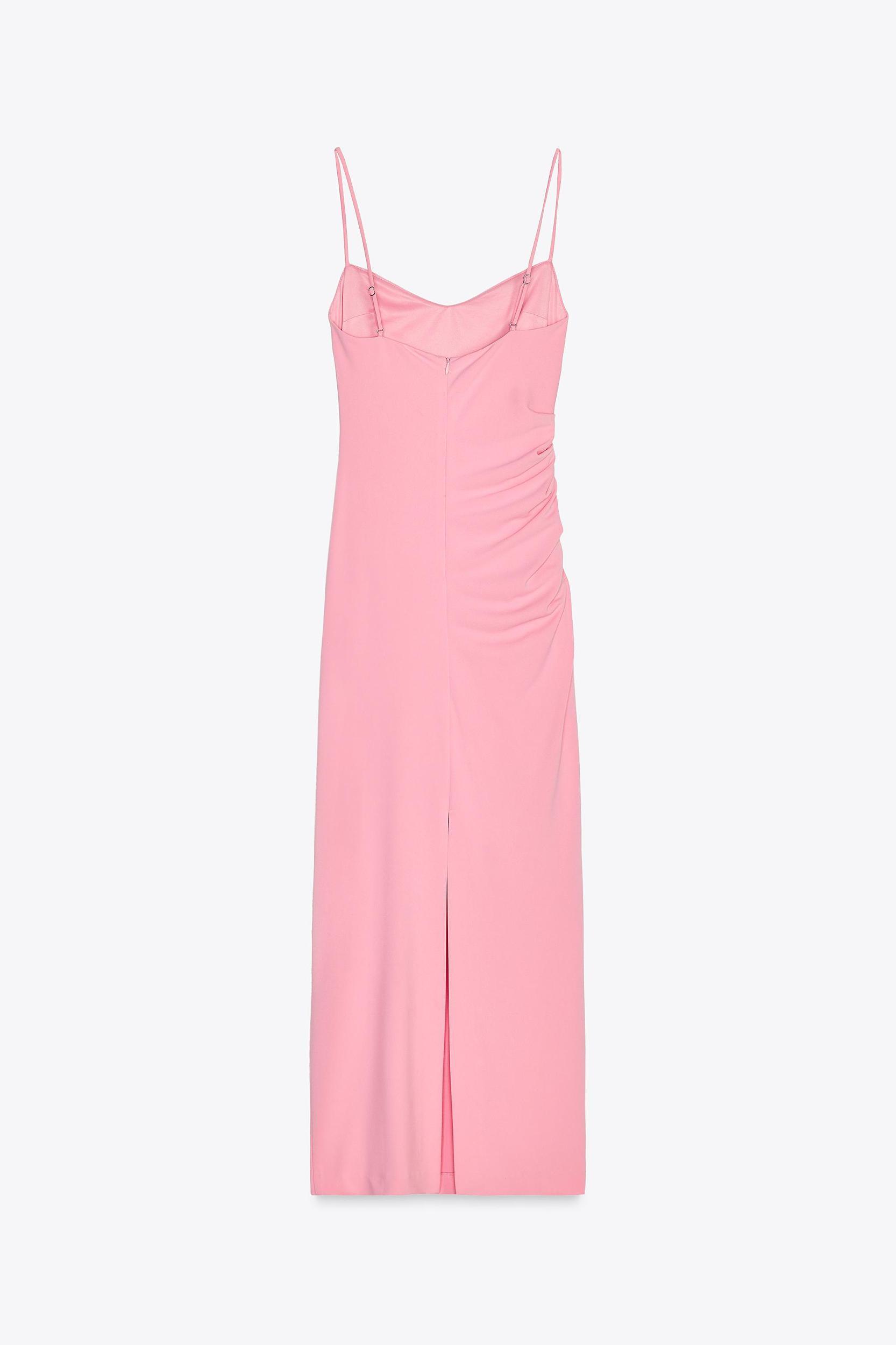 RUCHED MIDI DRESS Product Image