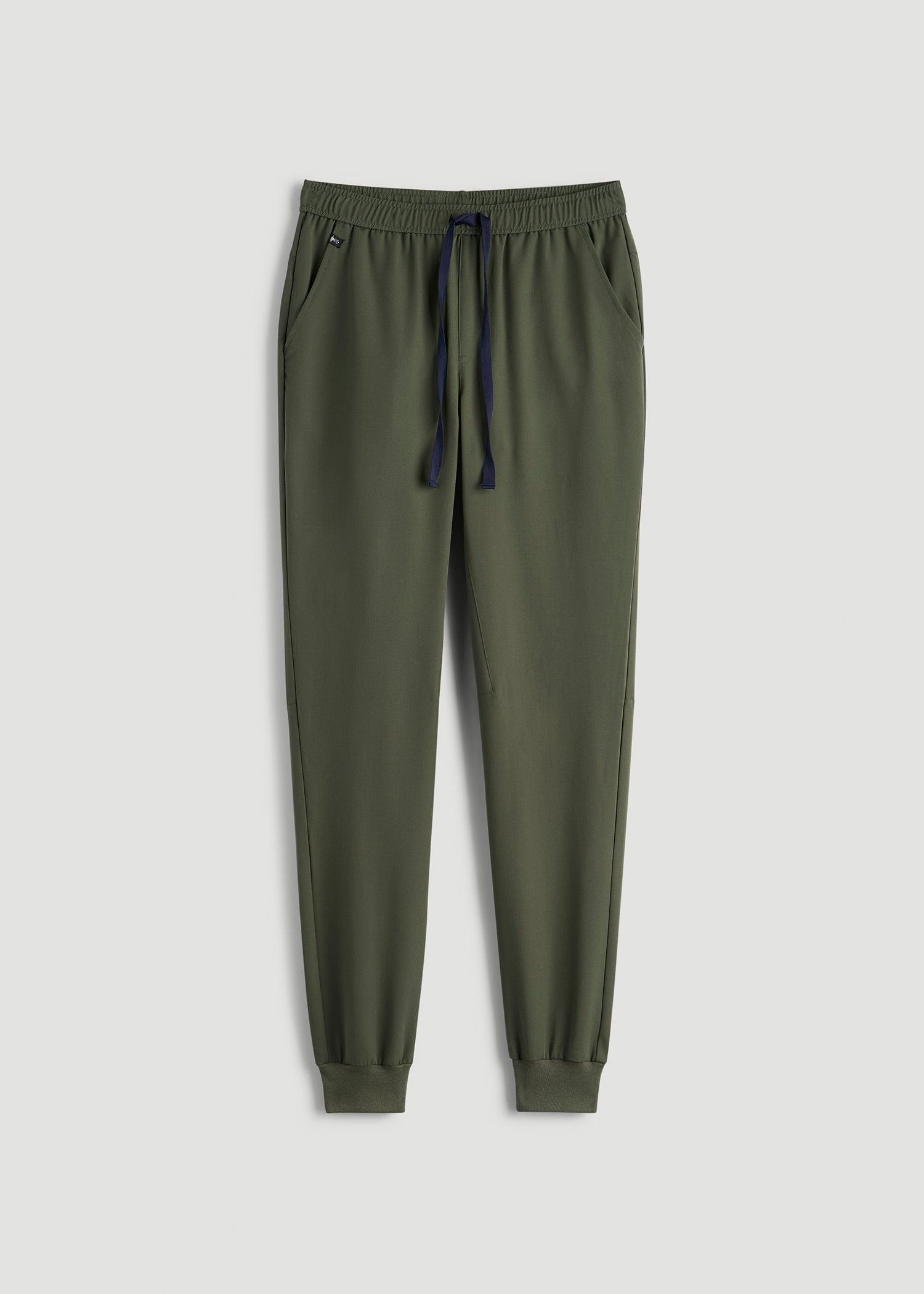 Scrub Joggers for Tall Men in Clover Green Product Image