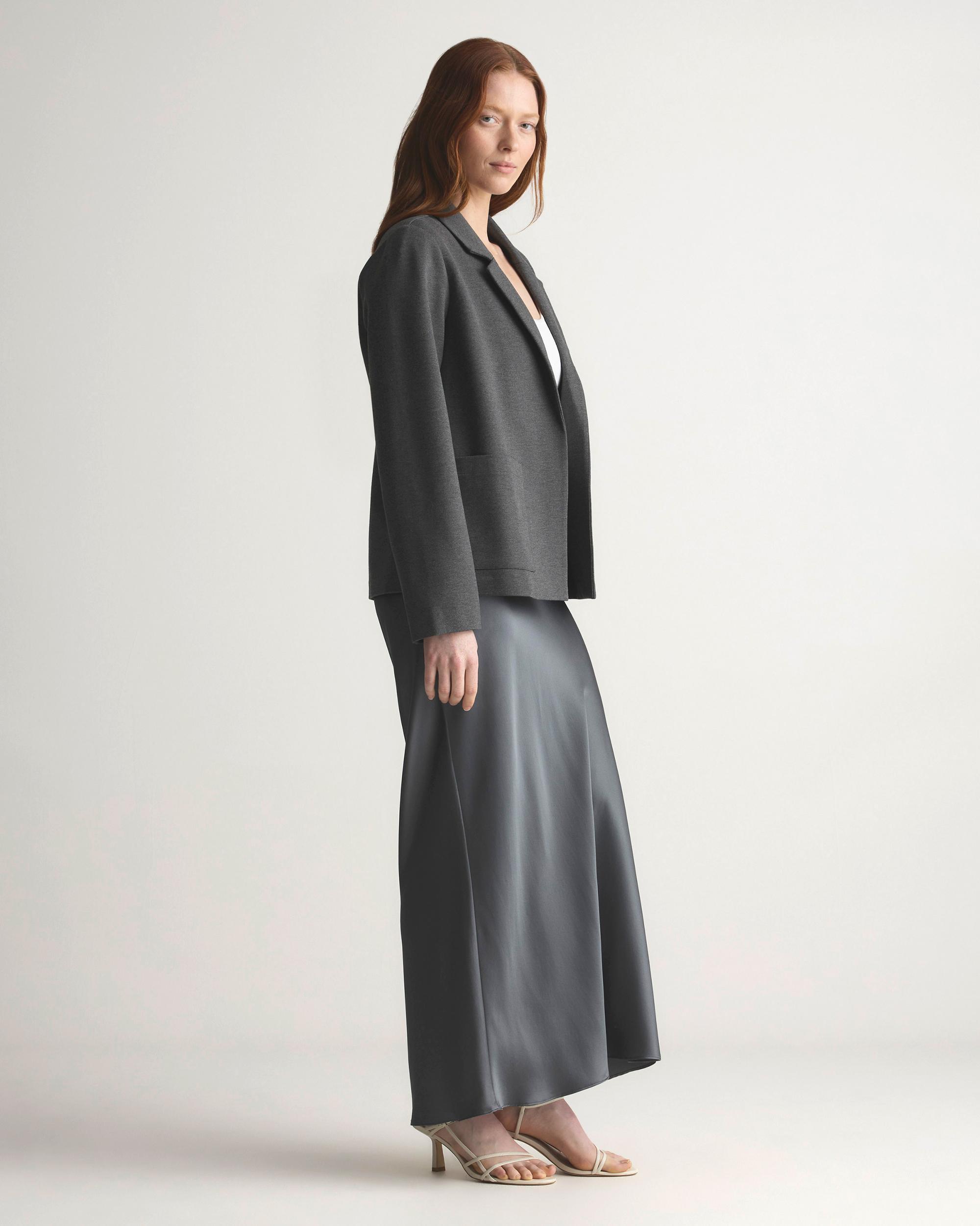 Quince | Women's Ultra-Stretch Ponte Open Blazer Rayon Product Image