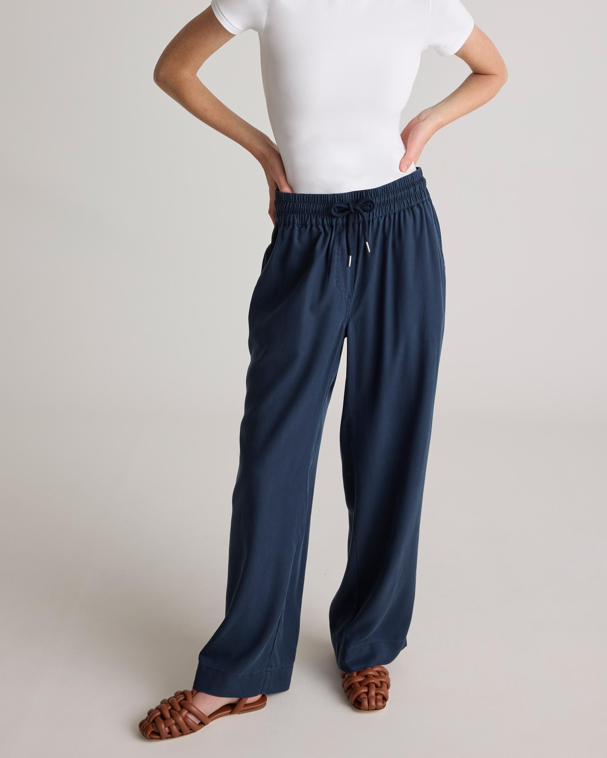 Quince | Women's Vintage Wash Tencel Wide Leg Pants Size XL Product Image