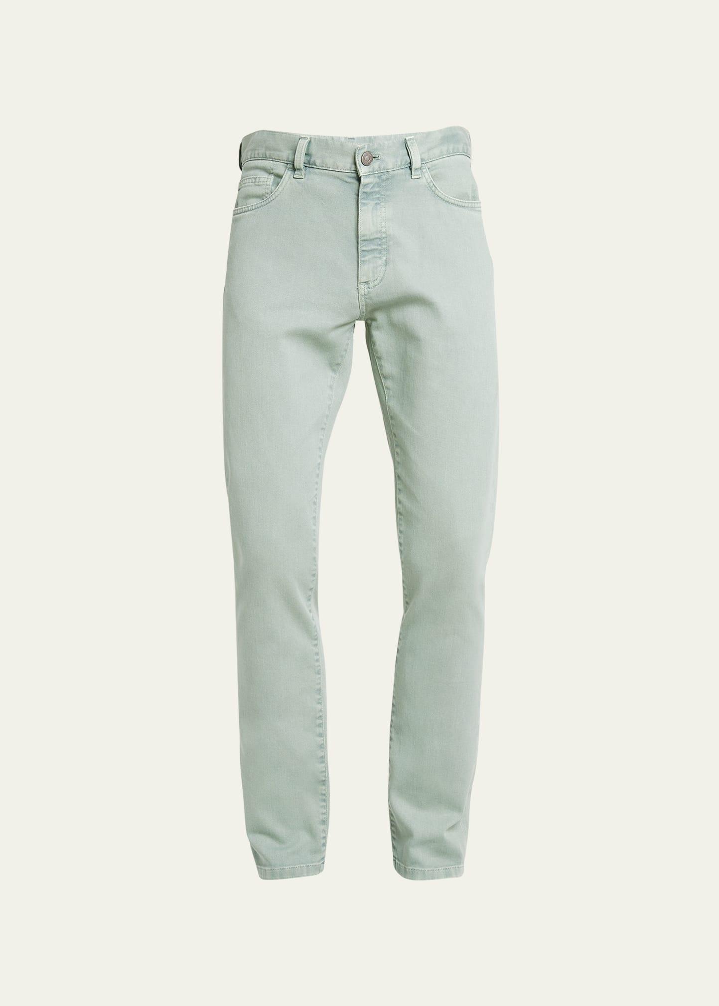 Men's Cotton-Stretch Slim 5-Pocket Pants Product Image