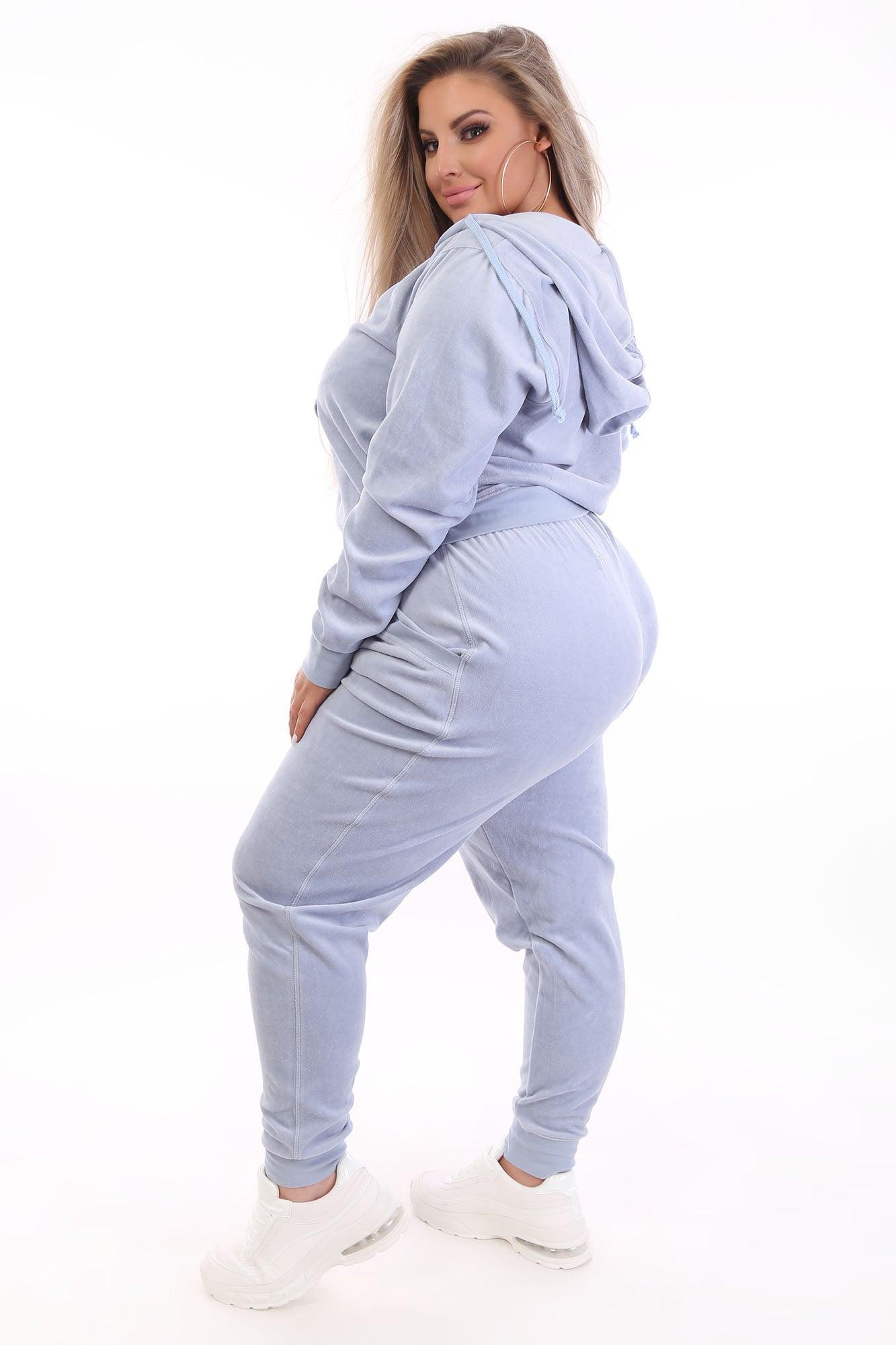 The Original Trendsetter Velour Set - Blue Product Image