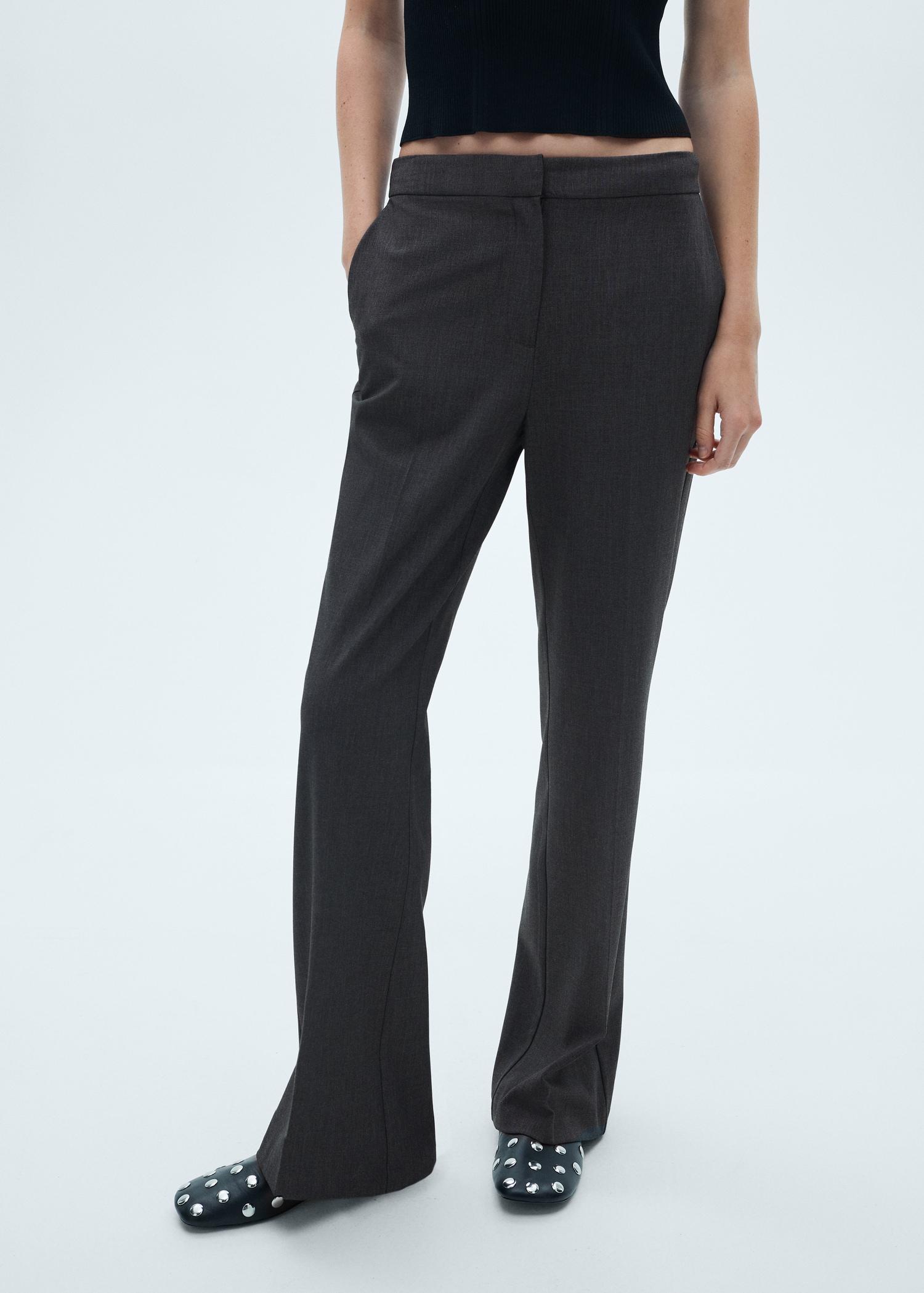 Flared suit pants - Women | MANGO USA Product Image