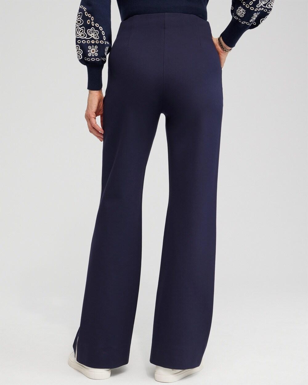 Ponte Side Stripe Flare Pants Product Image