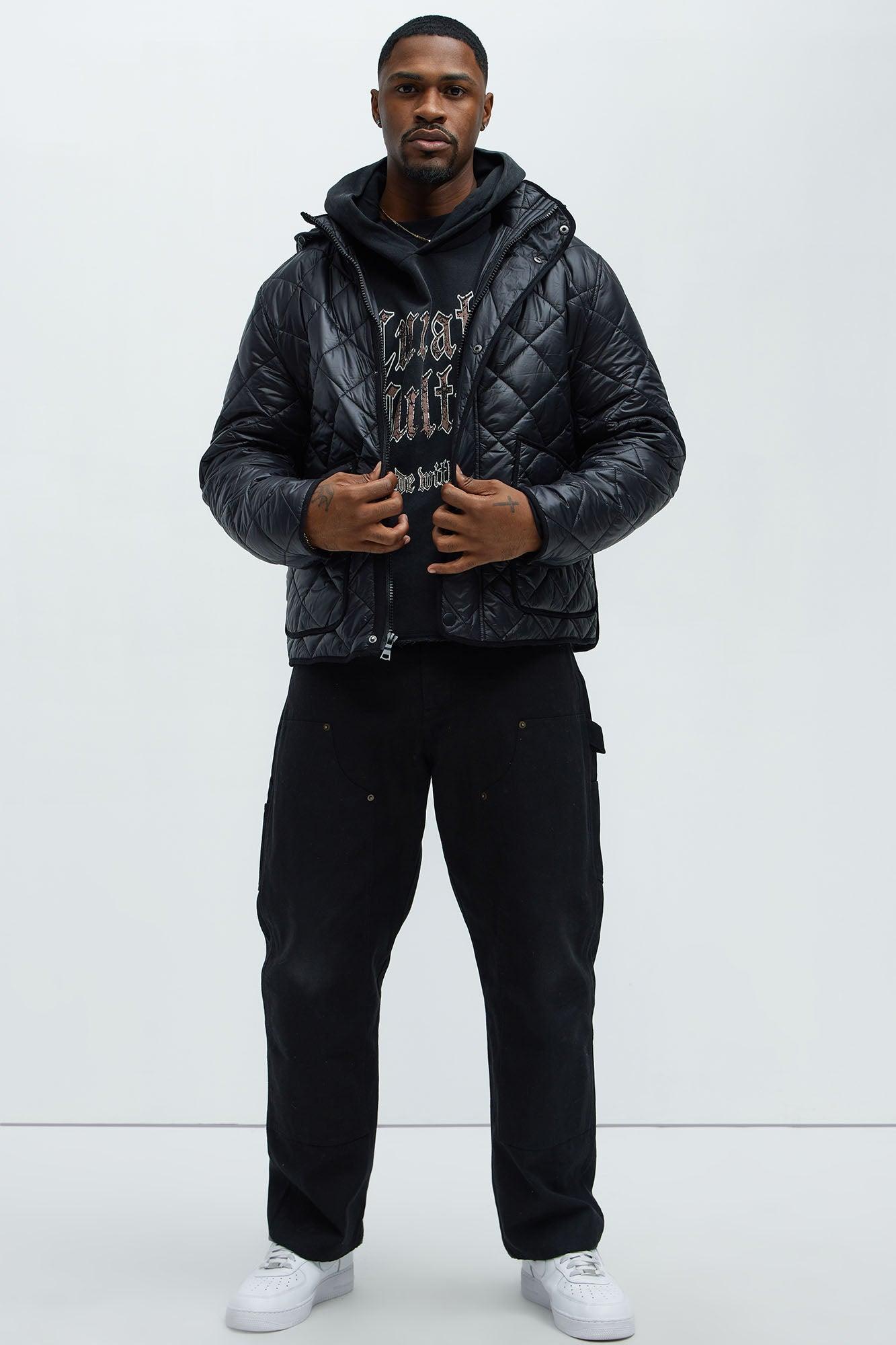 Better By Myself Quilted Jacket - Black Product Image