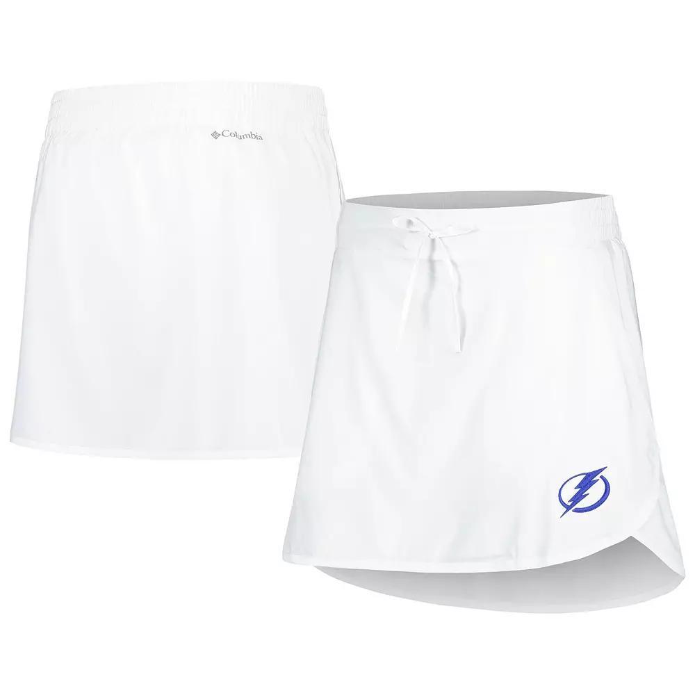 Womens Columbia White Tampa Bay Lightning Lakewood Pines Omni-Wick Skort Product Image