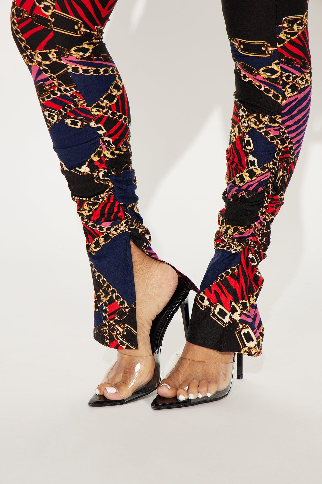 Bree Marie Baroque Stacked Legging - Black/combo Product Image