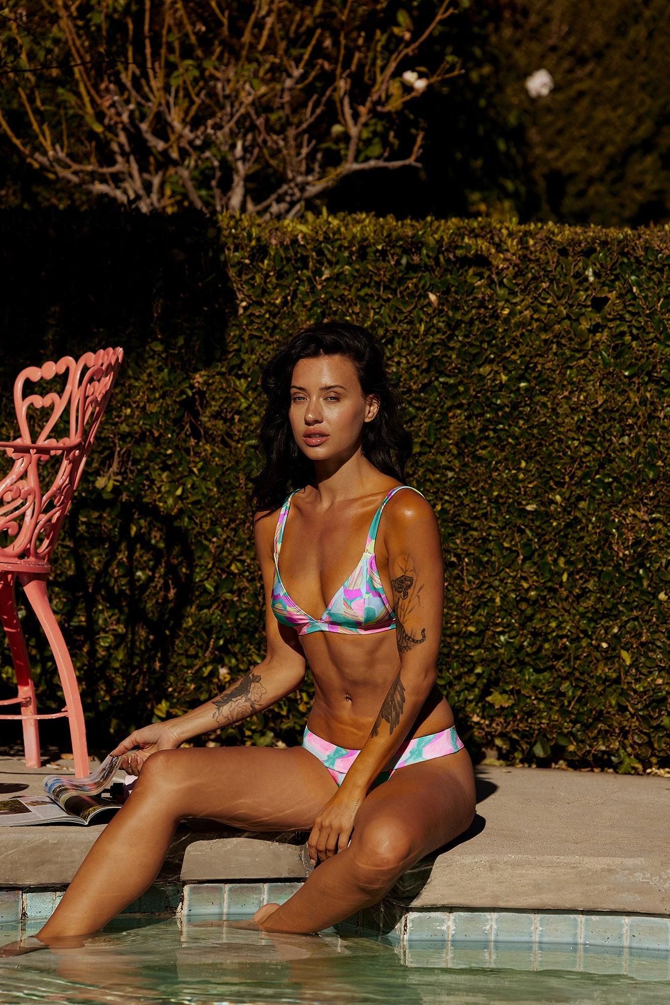 Bay Breeze Swim Bottom Print Product Image