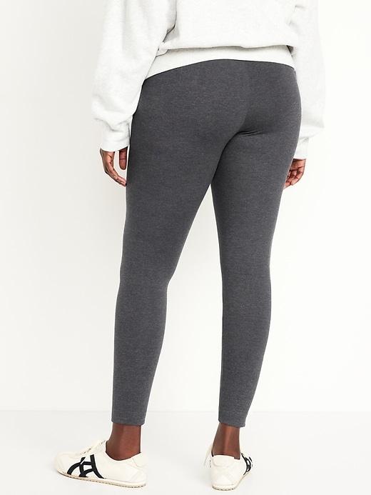 Mid-Rise Jersey Ankle Leggings Product Image