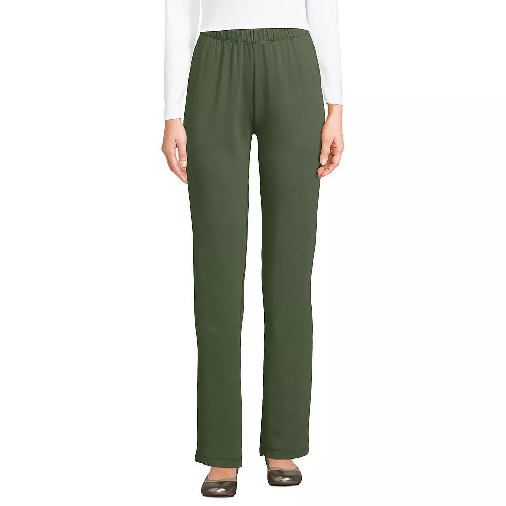 Women's Lands' End Sport Knit High Waist Pants, Size: XL, Red Desert Product Image