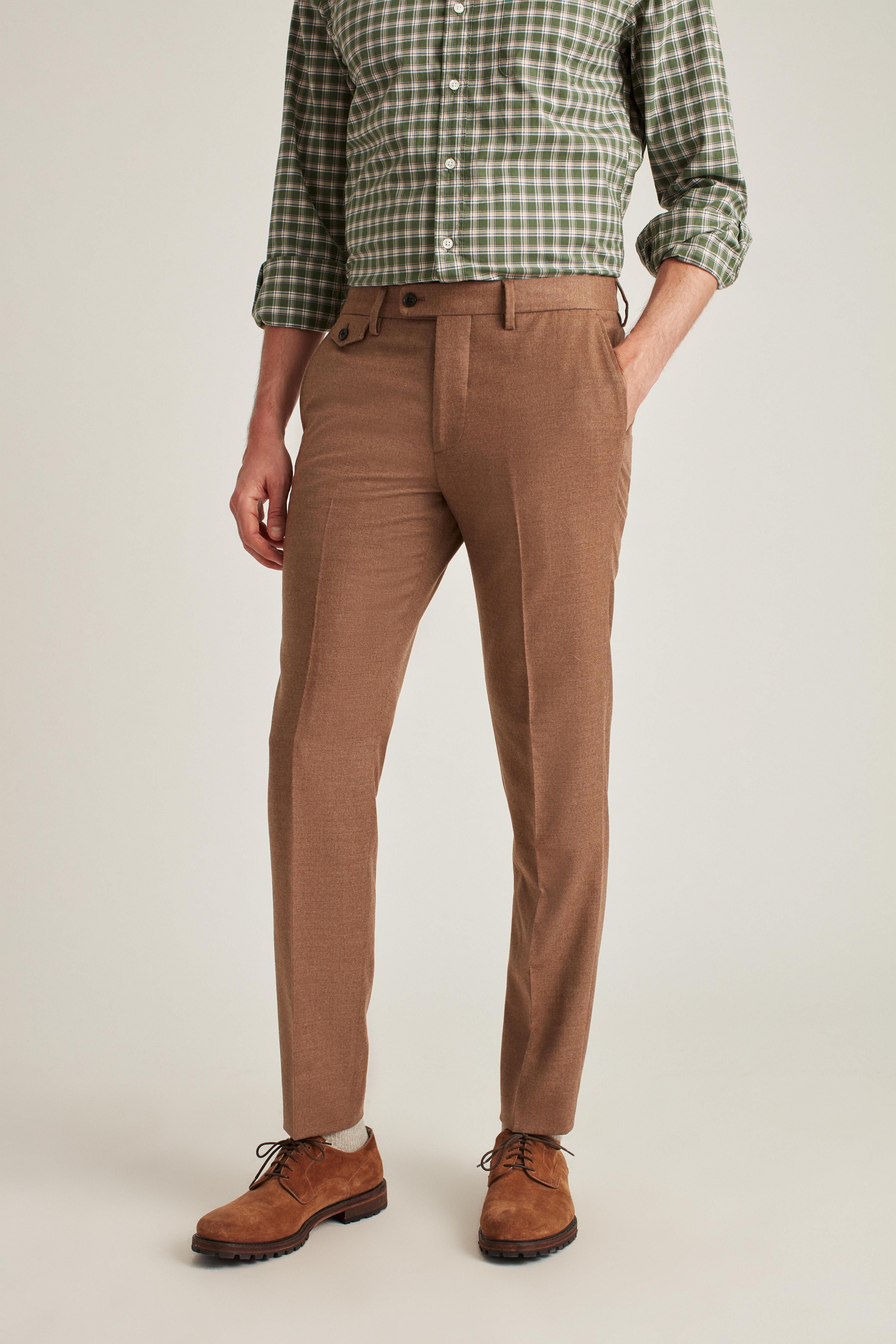 Italian Stretch Wool Flannel Suit Pants Product Image