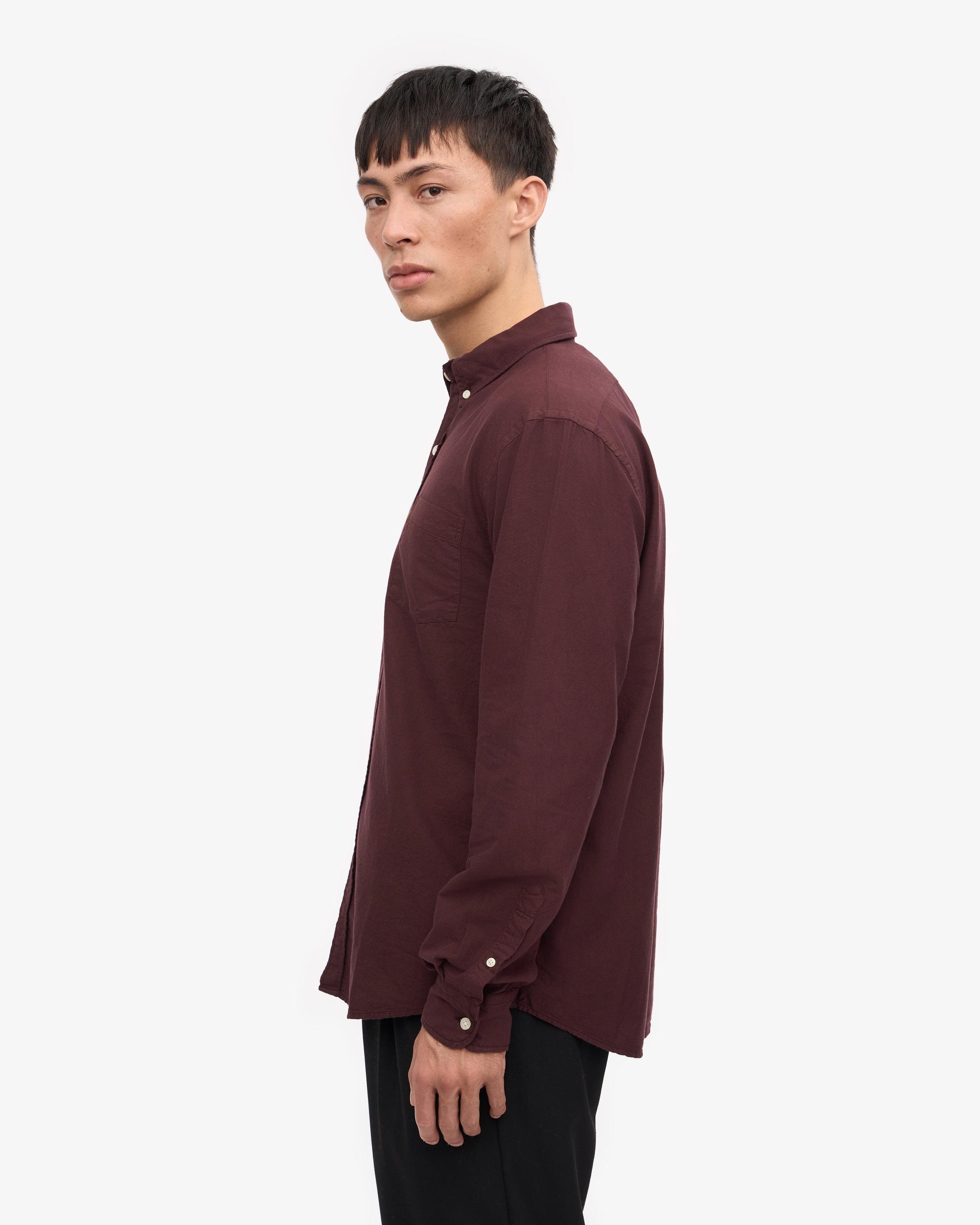 Organic Button Down Shirt - Navy Blue Product Image