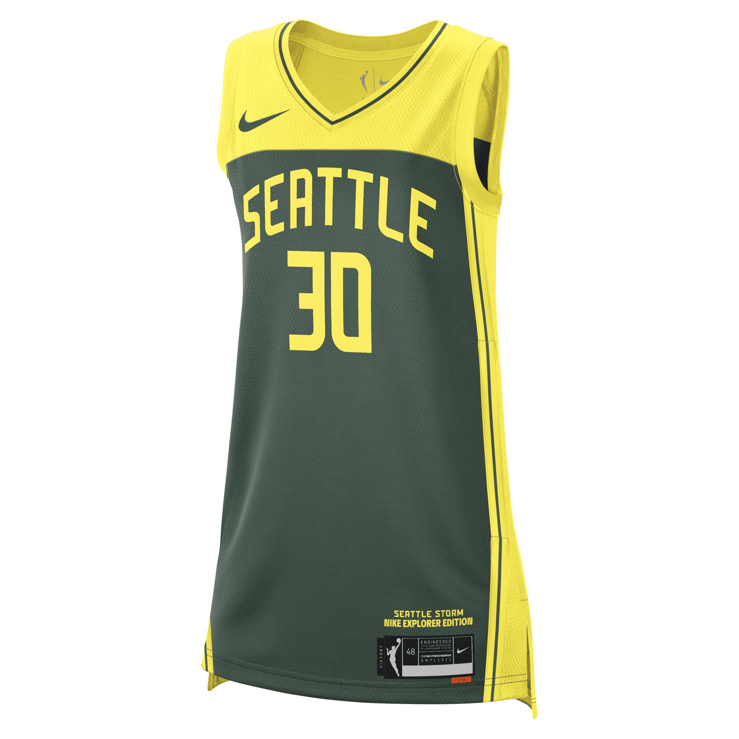 Women's Nike Breanna Stewart Green Seattle Storm 2021 Explorer Edition Victory Player Jersey, Size: Large, Stm Green Product Image