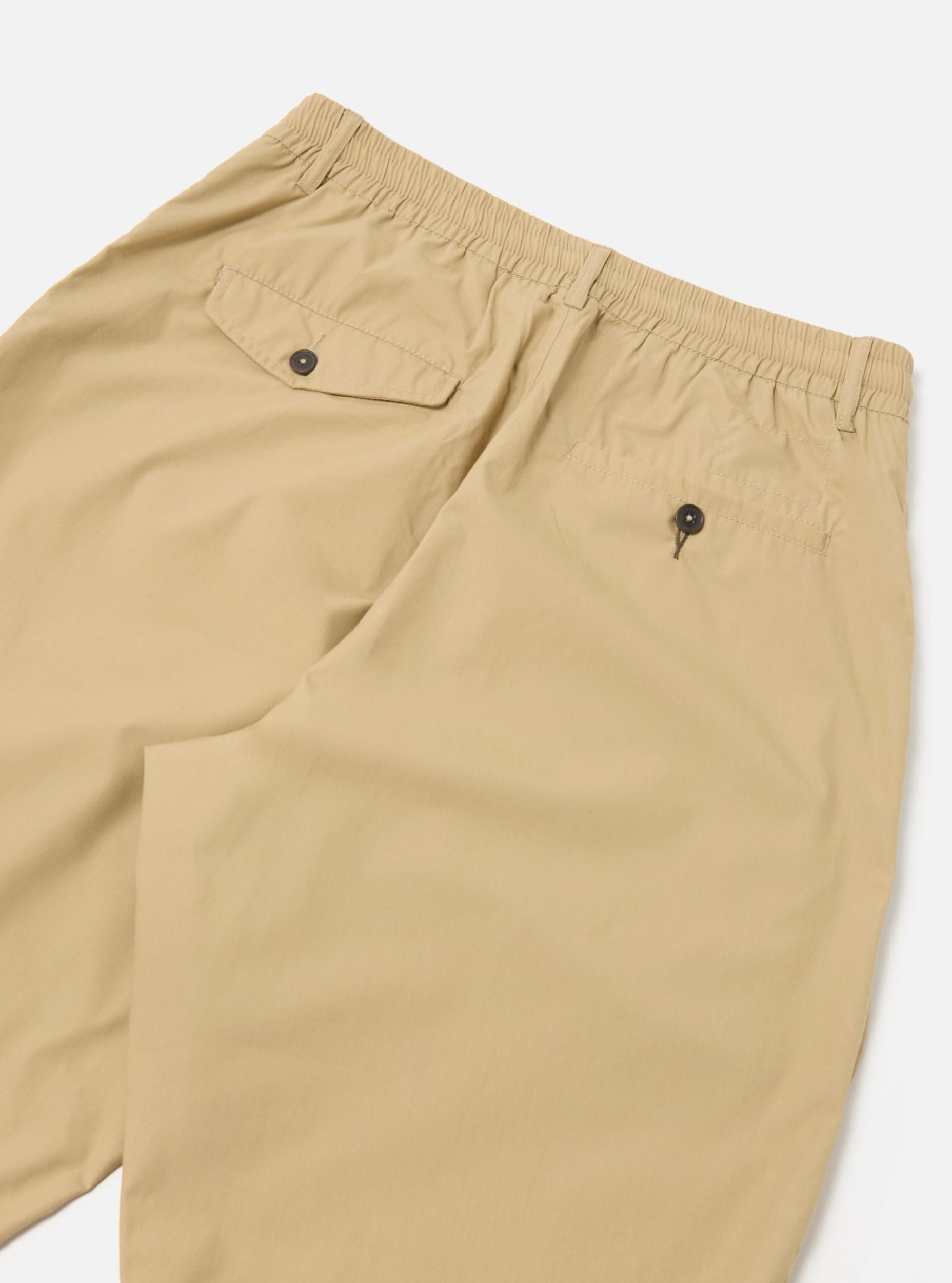 Sand Recycled Polytech Pleated Track Pant Product Image
