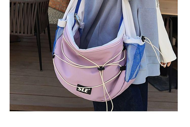 Drawstring Nylon Crossbody Bag Product Image