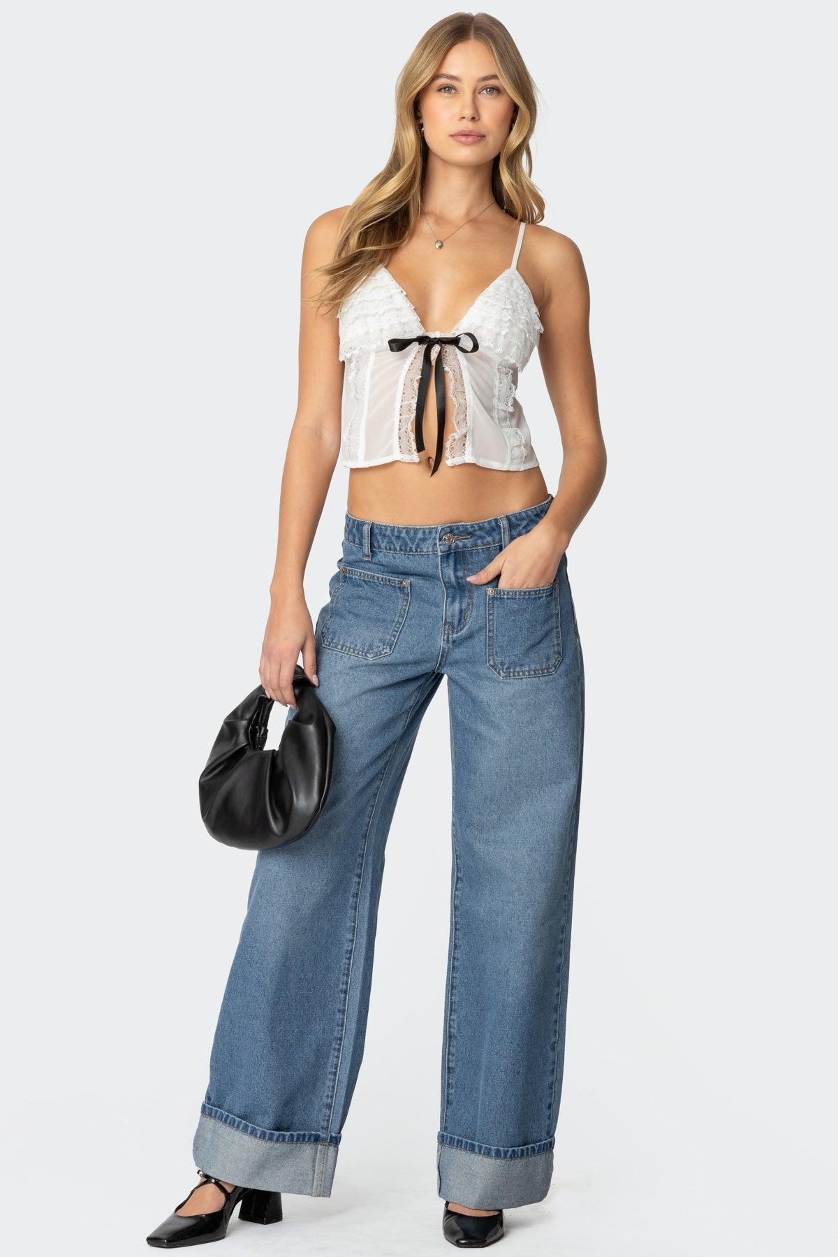 Ruffled Babydoll Top Product Image