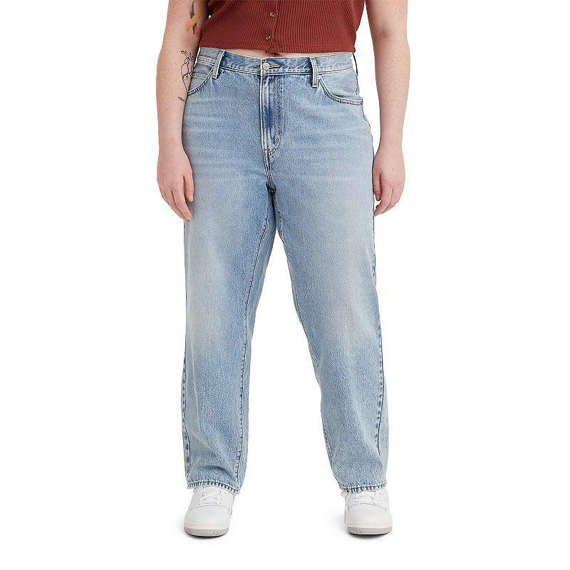 Levi's® Women's Plus Size Mid-Rise '94 Baggy Straight Jeans - Light Indigo Worn In 22 Product Image