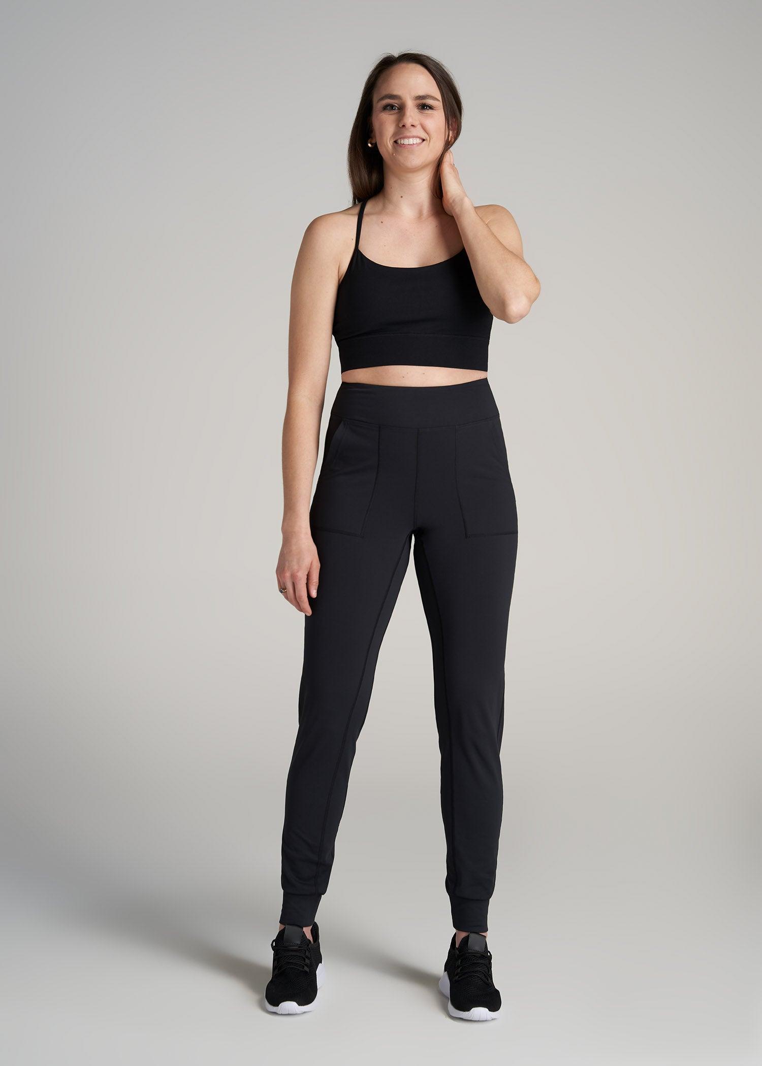 Balance Pocket Joggers for Tall Women in Black Product Image
