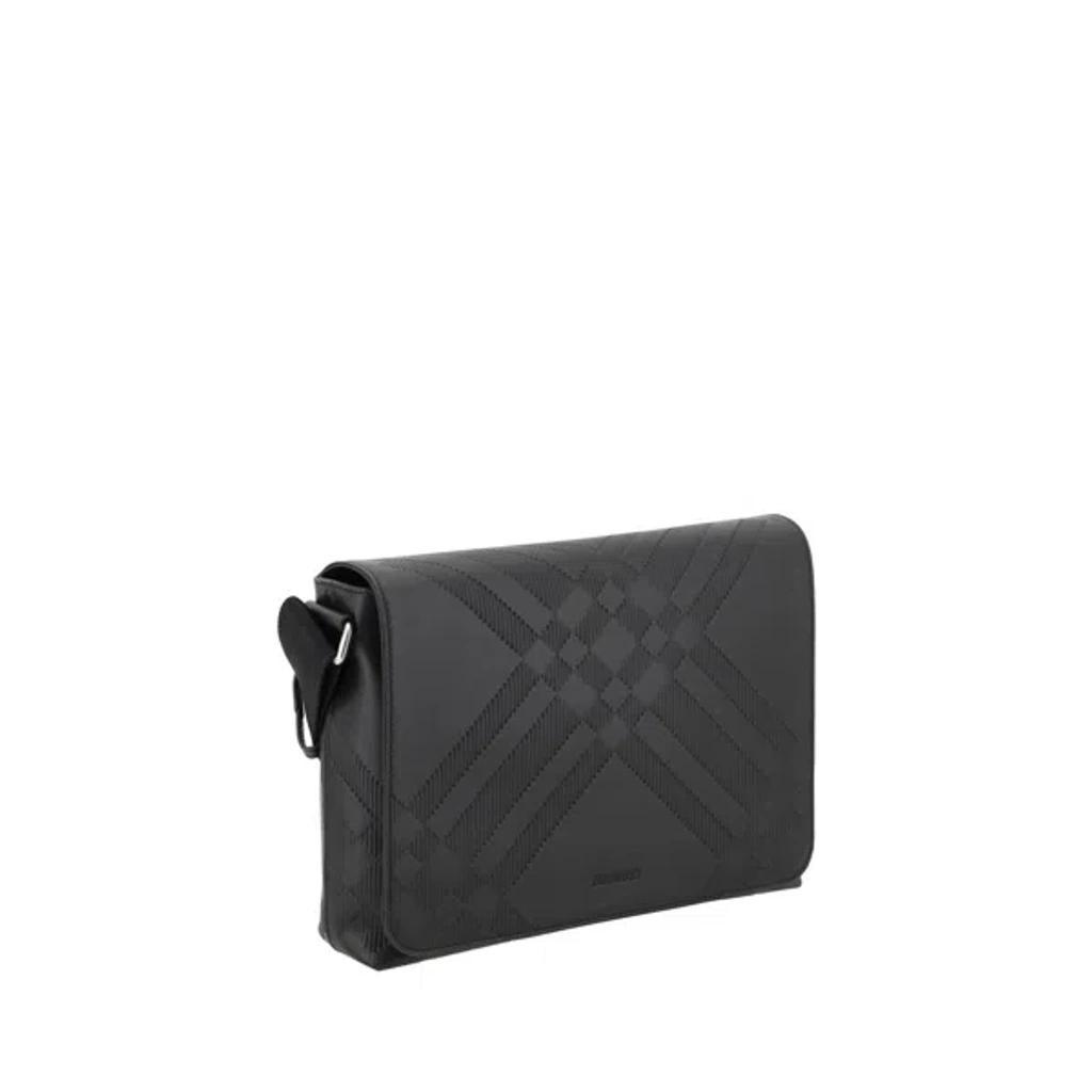 BURBERRY Messenger Shoulder Men's Bag In Black Product Image