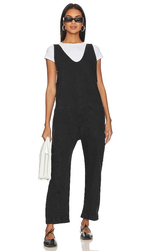 Free People High Roller Scoop Neck Sleeveless Denim Jumpsuit Product Image