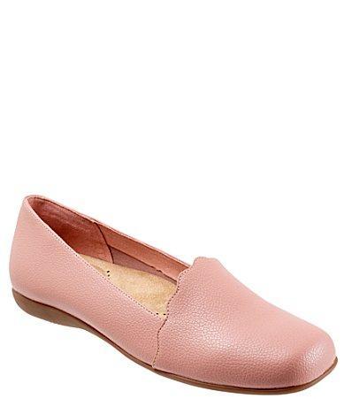 Trotters Sage Patent Scalloped Detail Slip Product Image