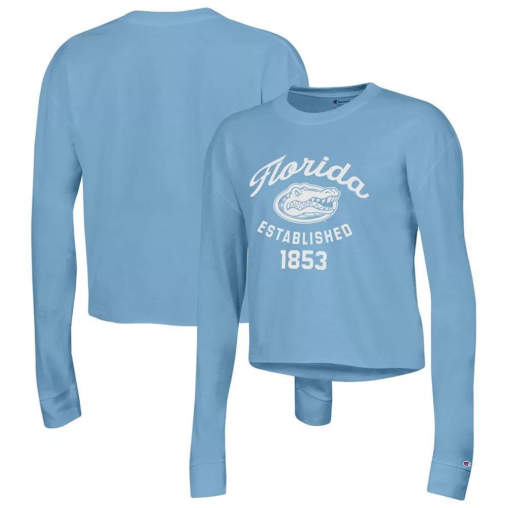 Womens Champion Florida Gators Boyfriend Cropped Long Sleeve T-Shirt Product Image