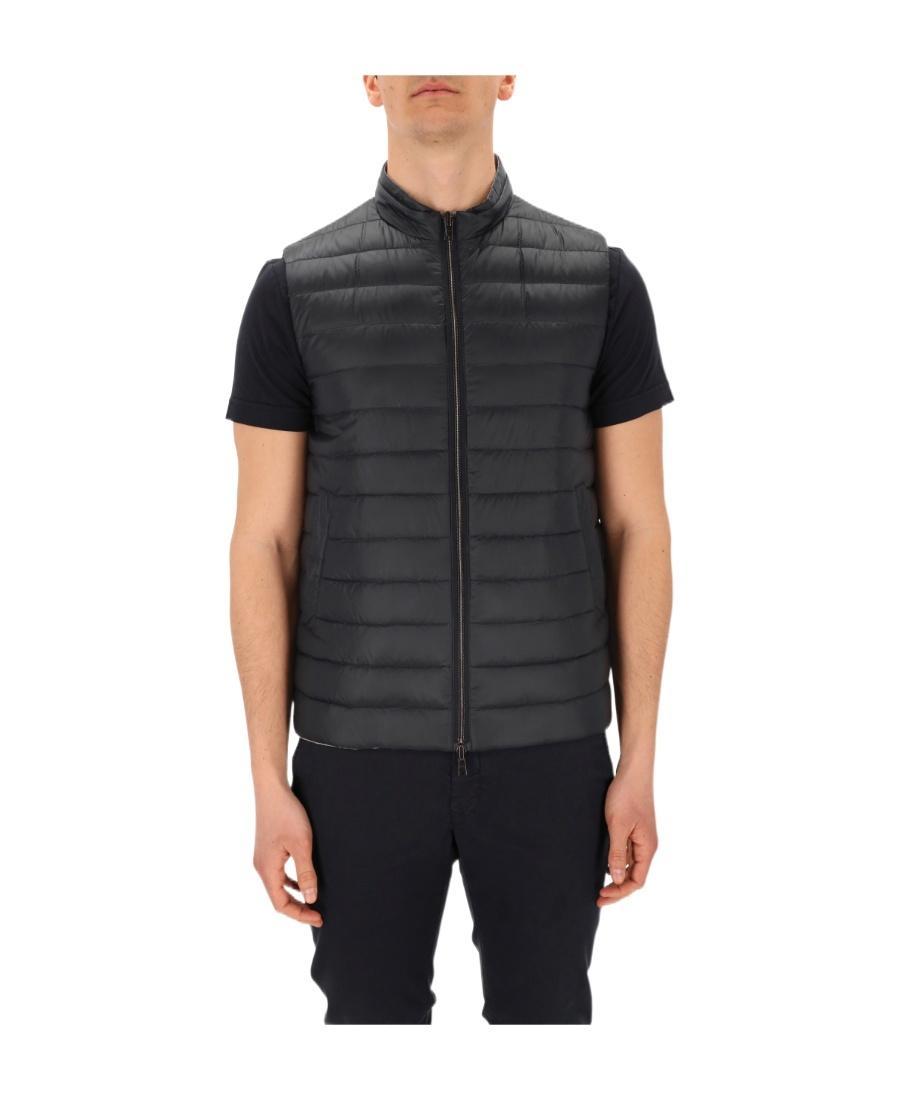HERNO Double-sided Down Vest In Black Product Image