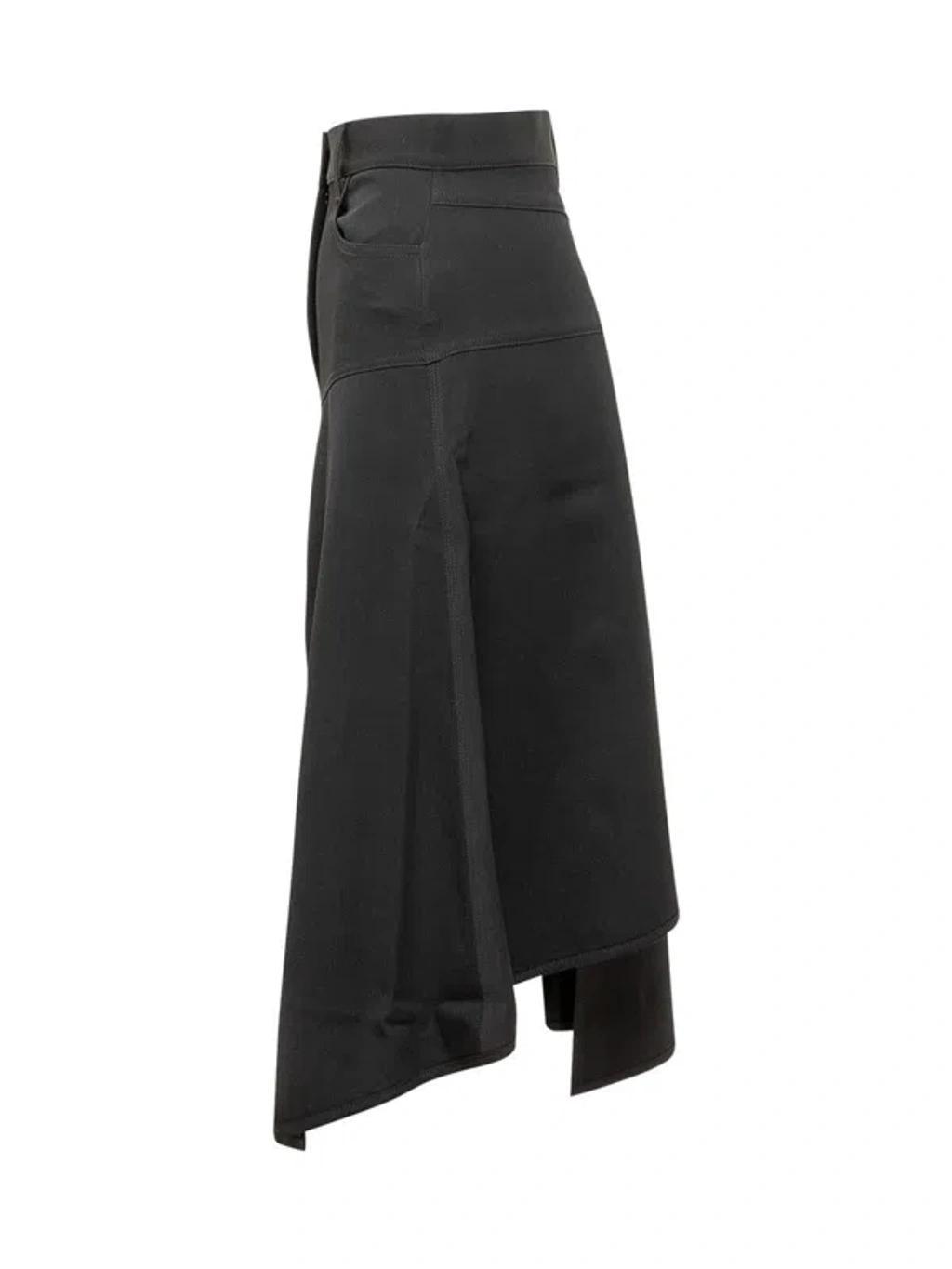 JW ANDERSON Patchwork A-line Skirt In Black Product Image