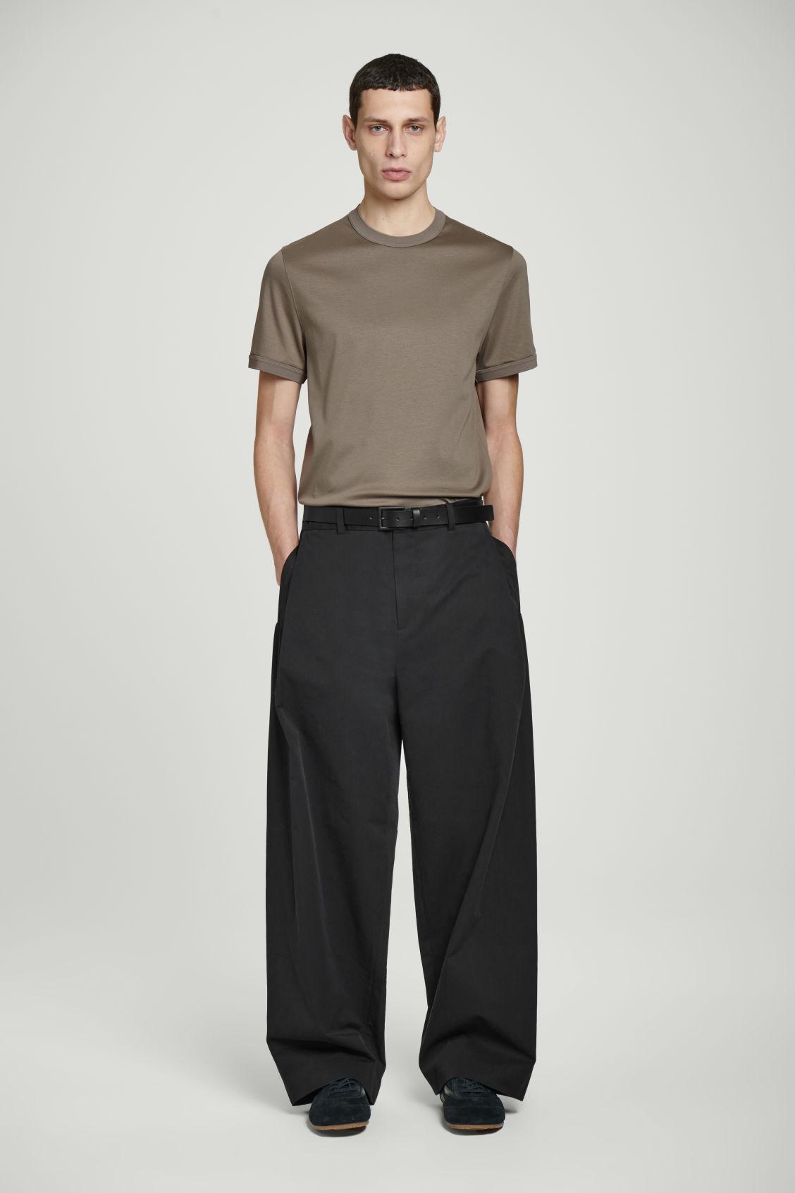 REGULAR-FIT MERCERIZED-COTTON T-SHIRT Product Image
