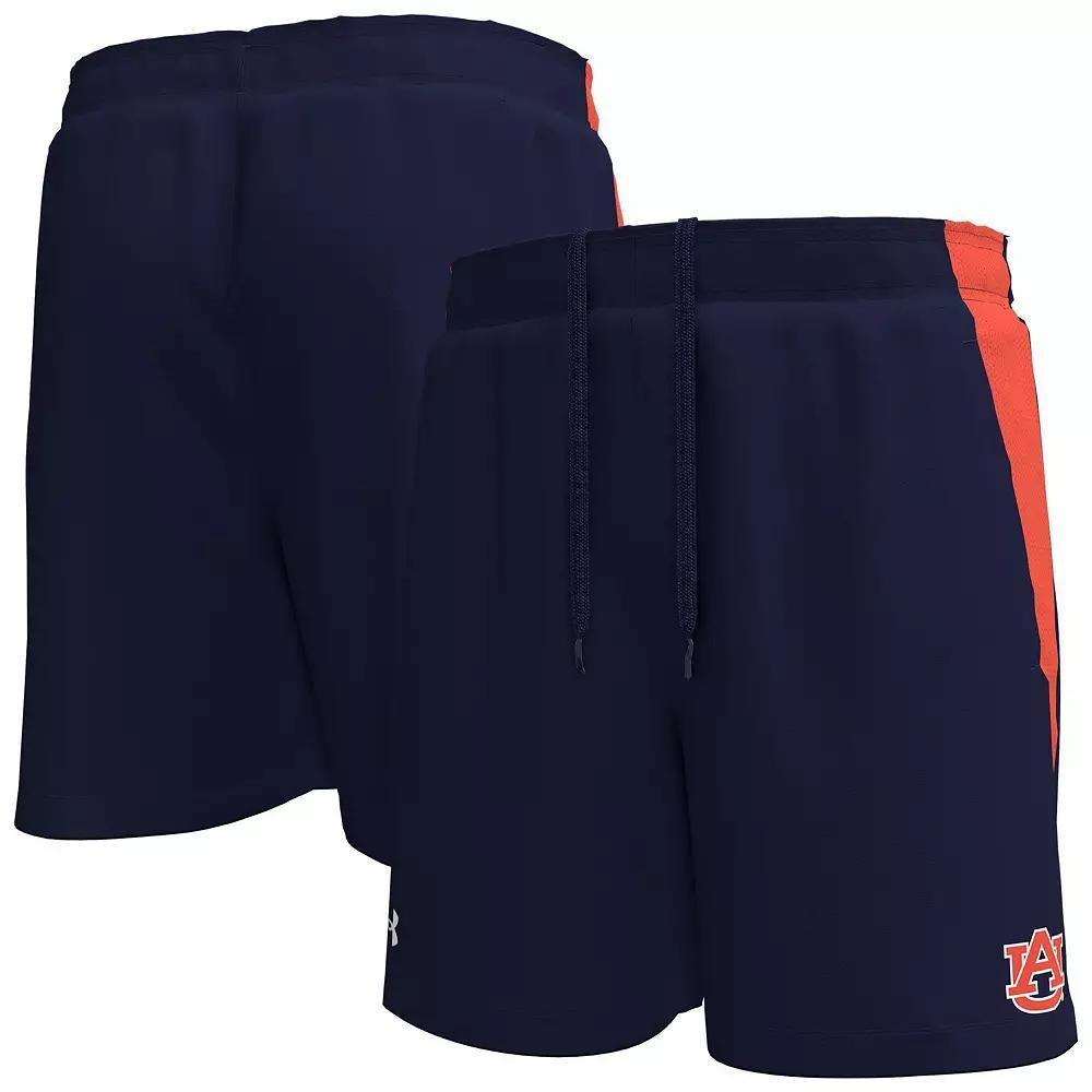 Men's Under Armour Navy Auburn Tigers  Tech Vent Performance Short, Size: XL, Blue Product Image