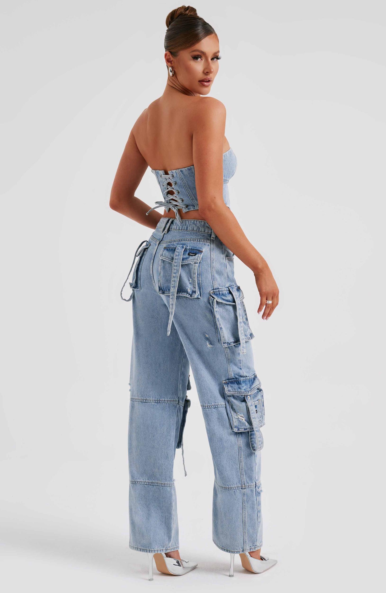 Brooklyn Cargo Pant - Blue Product Image