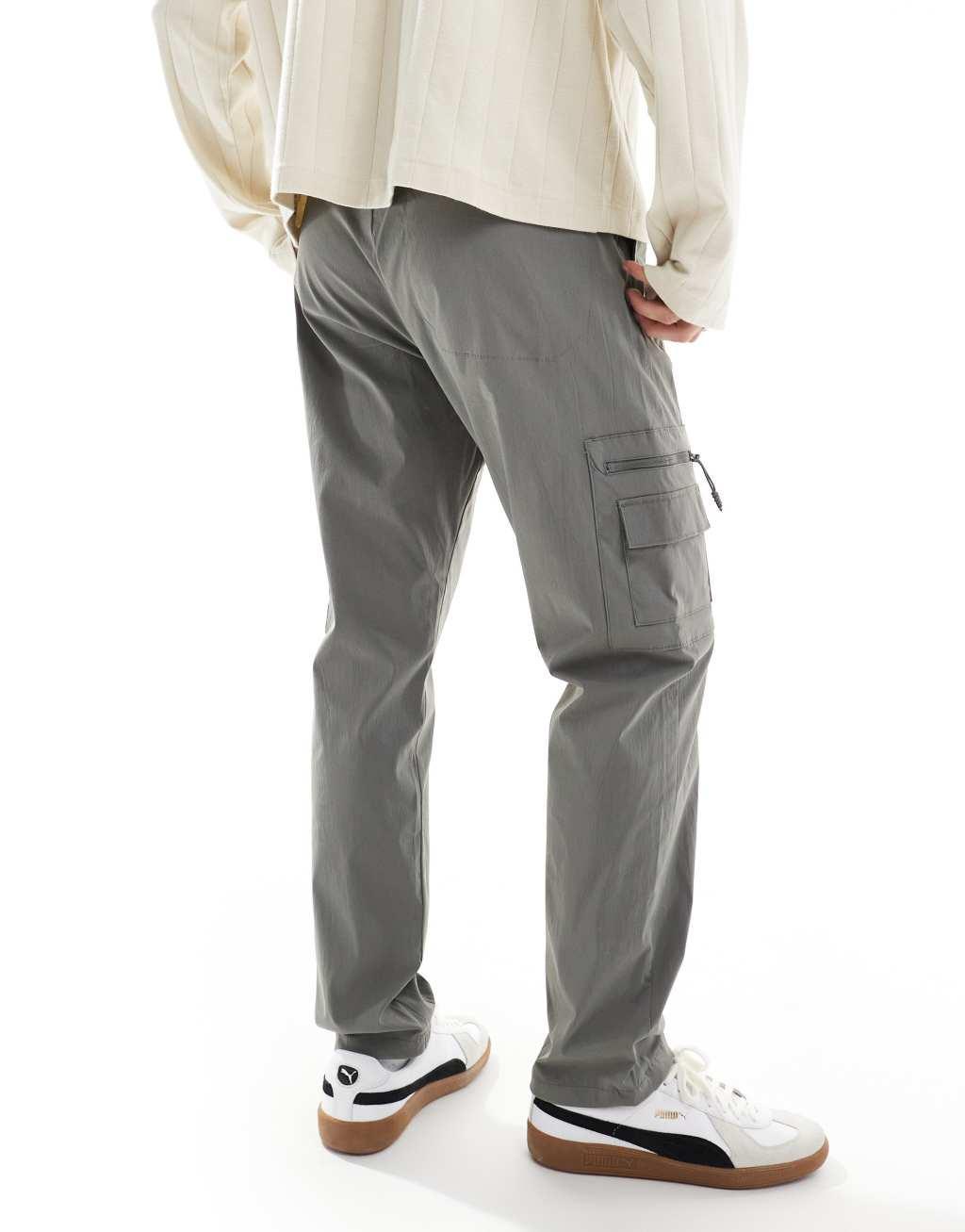 Jack & Jones relaxed utility cargo in slate gray  Product Image