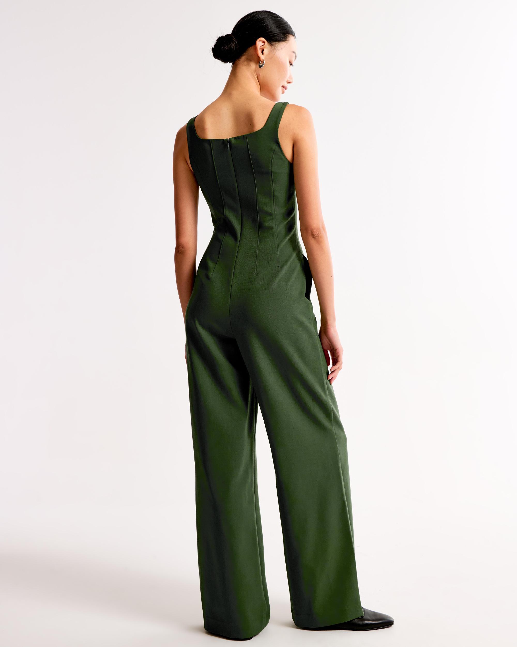 Squareneck Seamed Jumpsuit Product Image