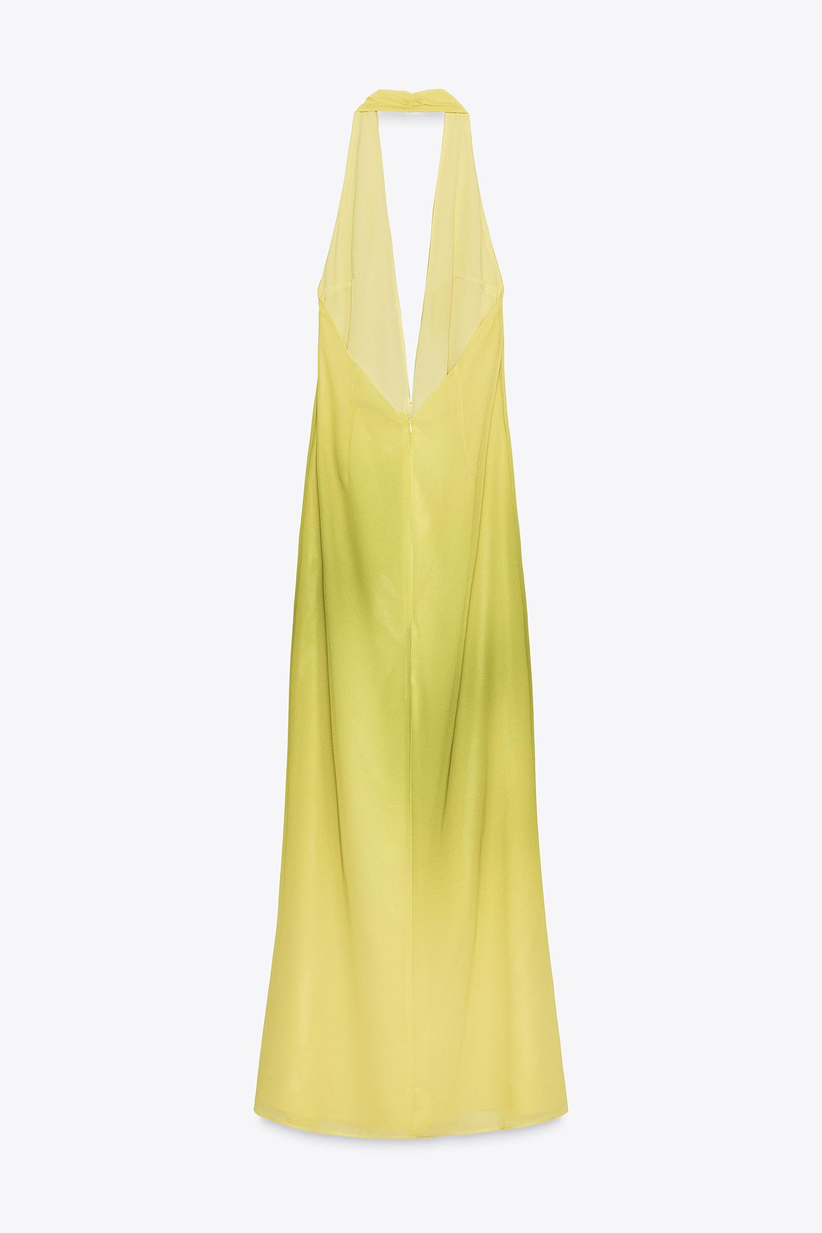 PRINTED KNOT LONG DRESS Product Image