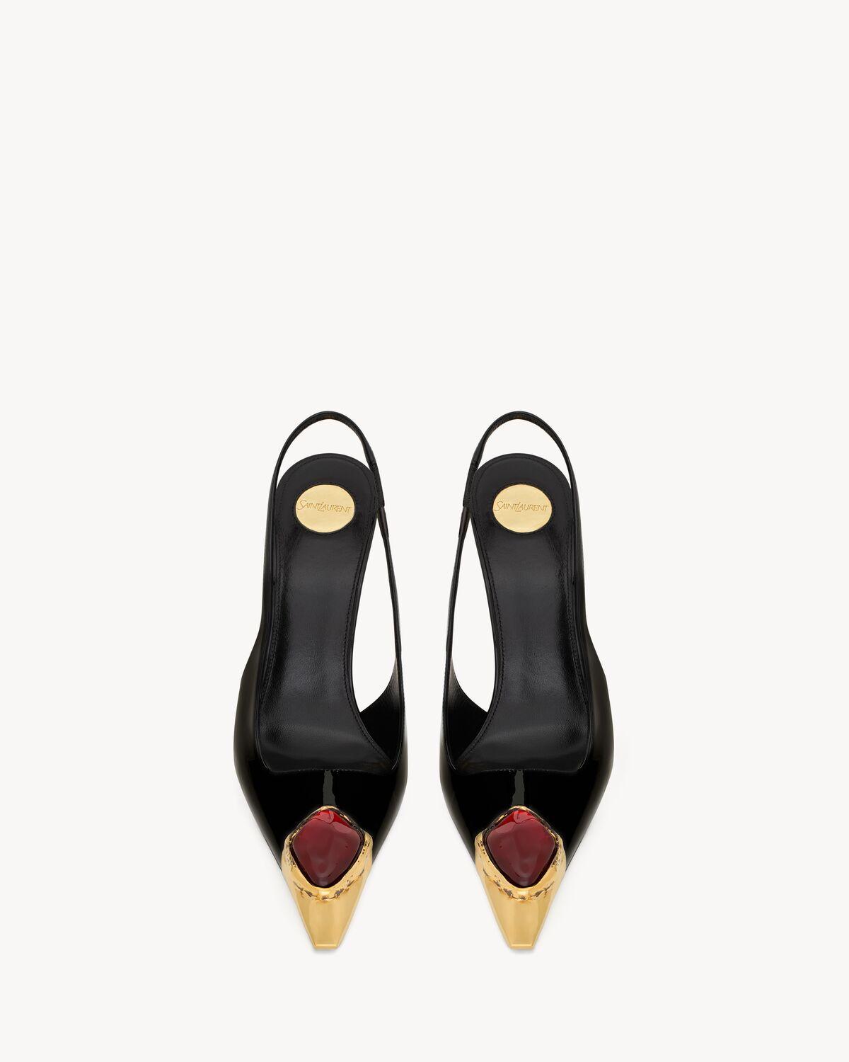 loulou slingback pumps in patent leather Product Image