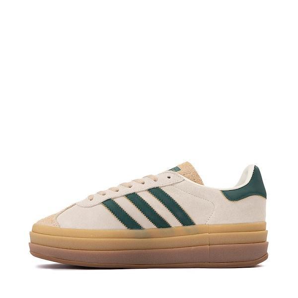 Womens adidas Gazelle Bold Athletic Shoe - Cream White / Collegiate Green / Magic Product Image