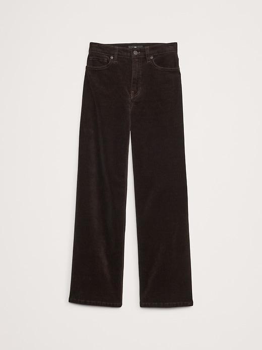 Ultra High-Rise Wide-Leg Crop Corduroy Pant Product Image