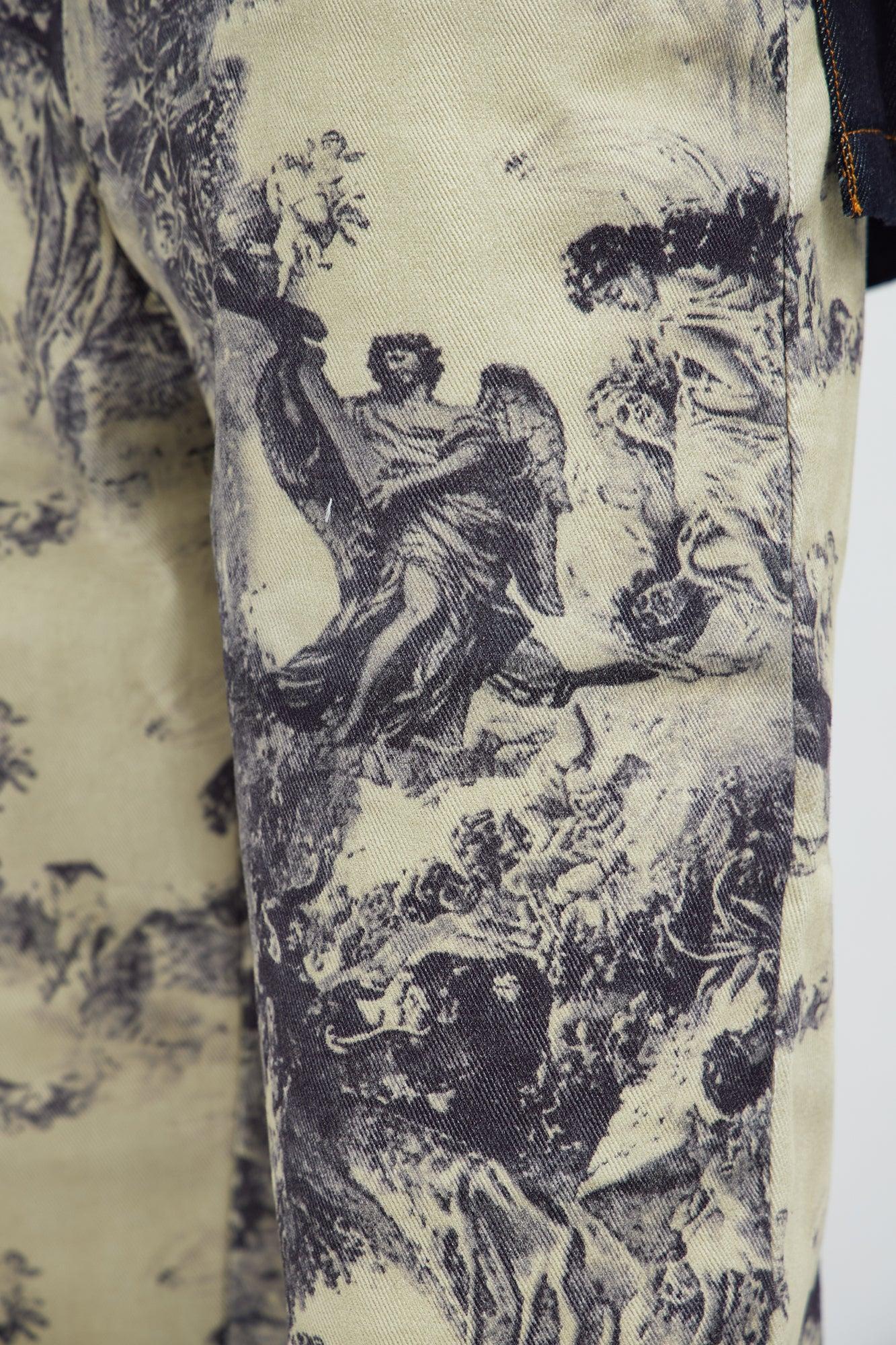 Relaxed Straight In My Era Renaissance Pants - Cream/combo Product Image