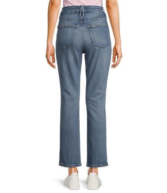 Good American Soft Tech Good Legs Mid Rise Straight Jeans Product Image
