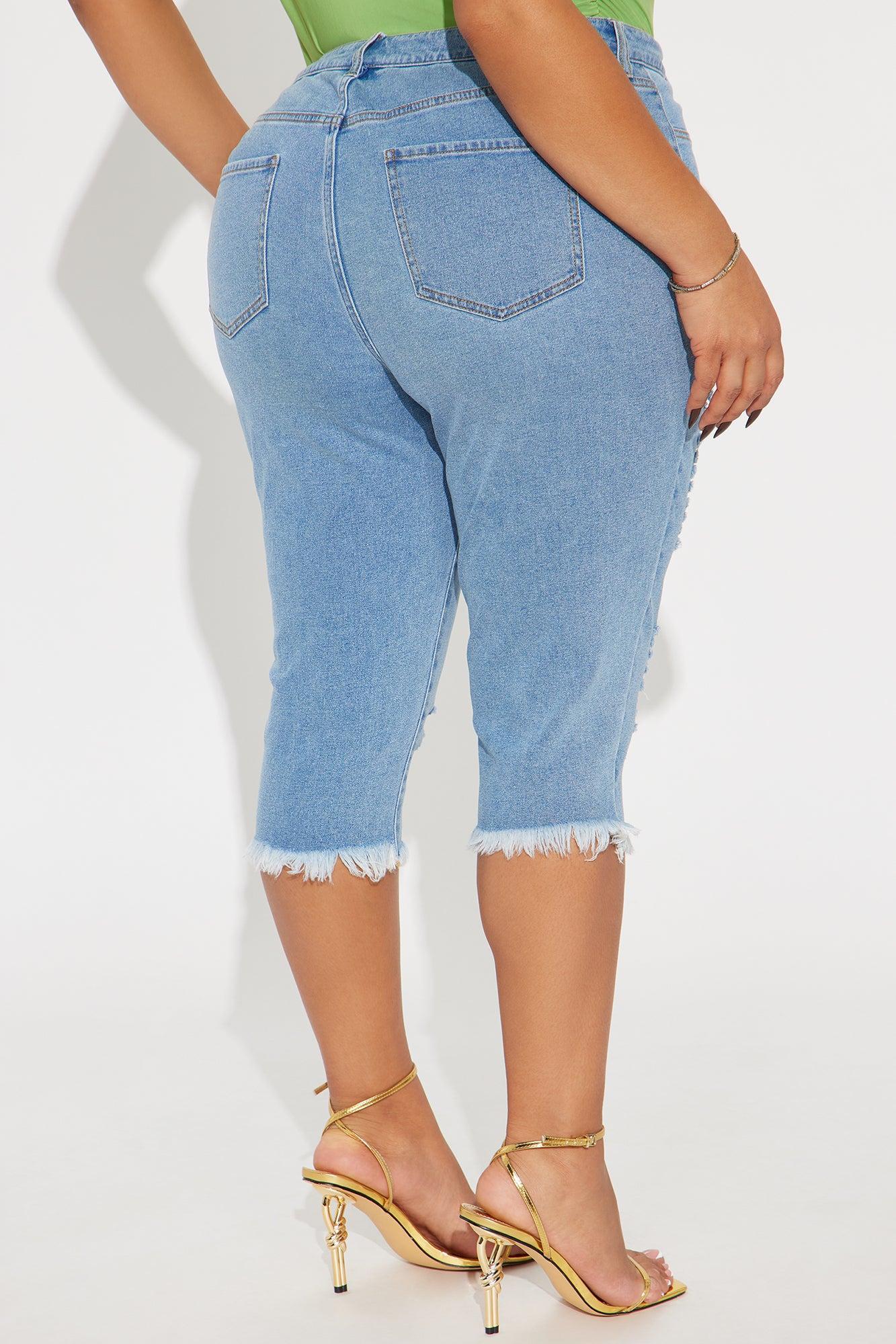 Live In My Skinny Denim Capri Jeans - Medium Wash Product Image