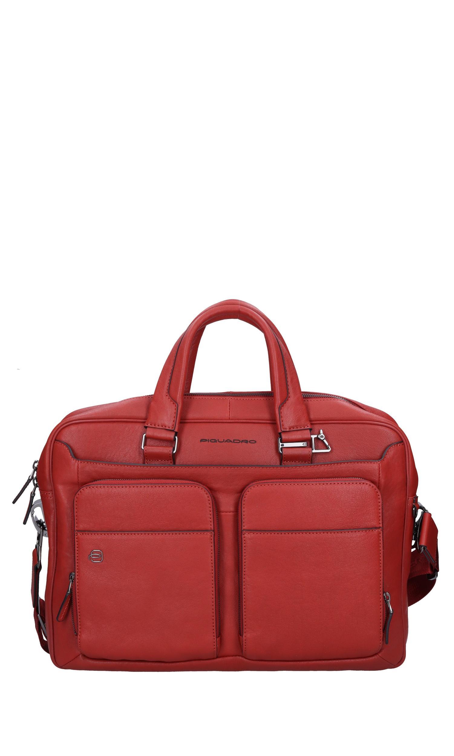PIQUADRO Bags.. Red In Rosso Vivaci Product Image