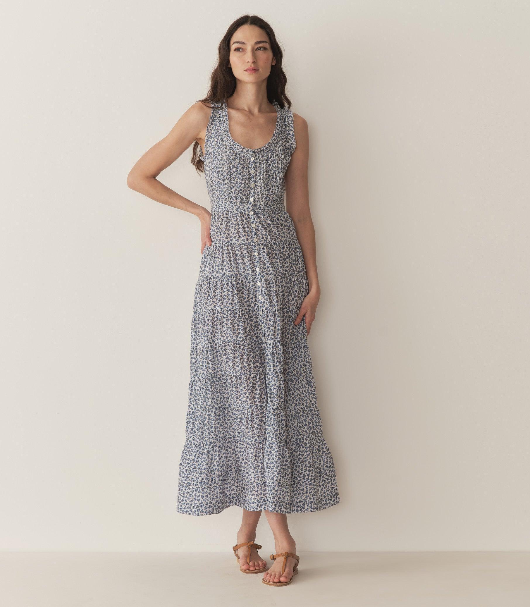 OTTESSA DRESS -- CORNFLOWER HILLSIDE BLOOM Product Image