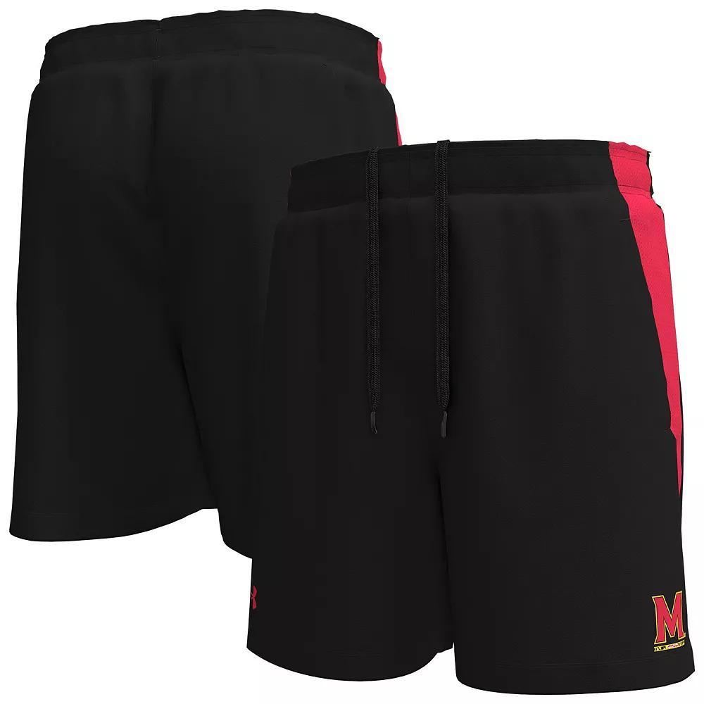 Men's Under Armour Black Wisconsin Badgers  Tech Vent Performance Short, Size: 3XL Product Image