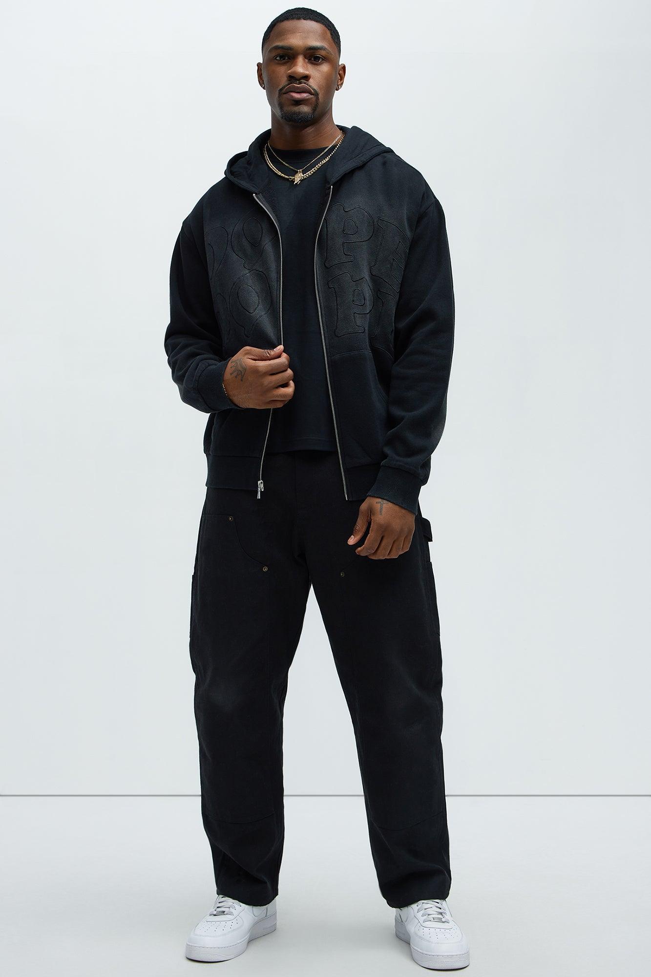 Dope Dope Zip Up Hoodie - Black Product Image