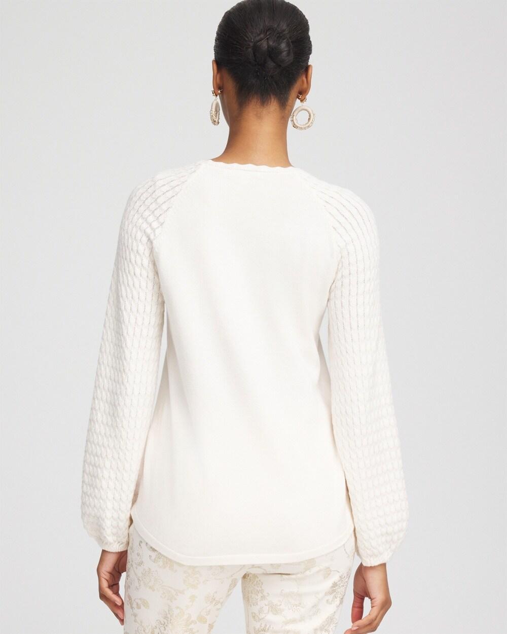Raglan Sleeve Pullover Sweater Product Image