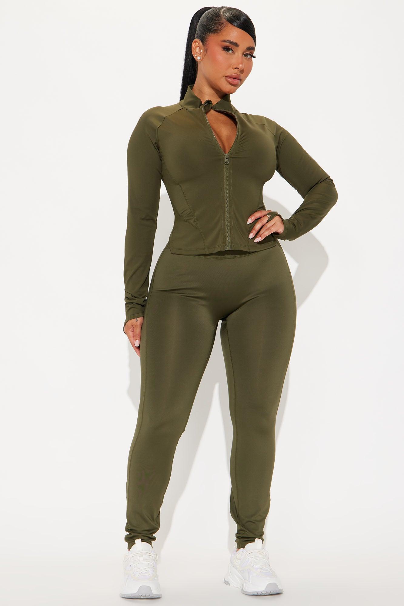 Max It Out Elevate Active Jacket - Olive Product Image